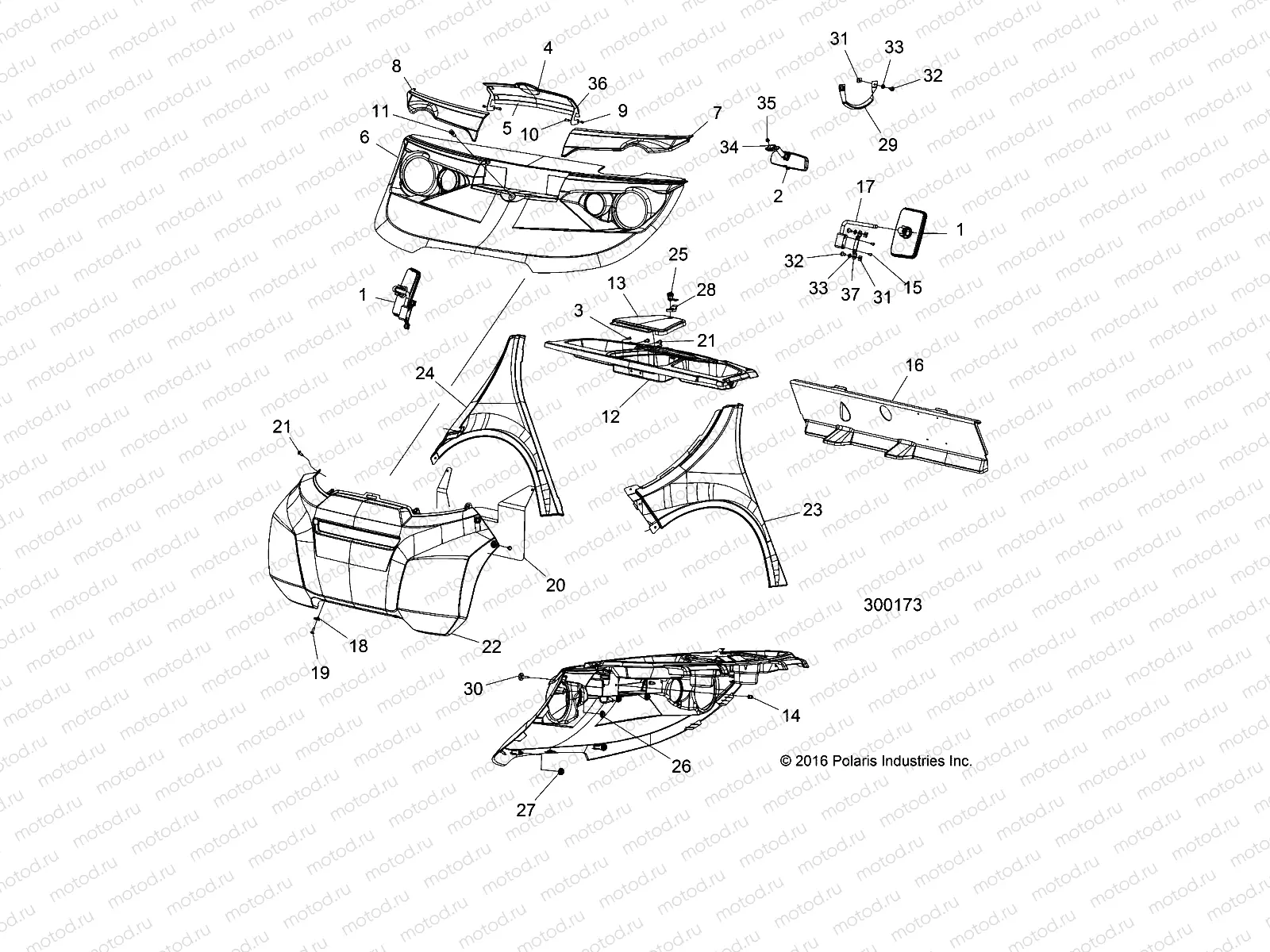BODY | BODY, FRONT - L17G2/4/6 ALL OPTIONS