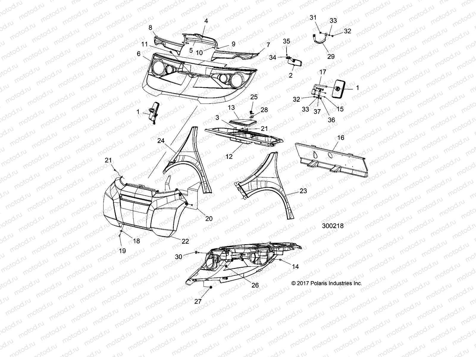 BODY | BODY, FRONT - L21G2AGALA/DGALA/4AGALA/6AGALA (300218)