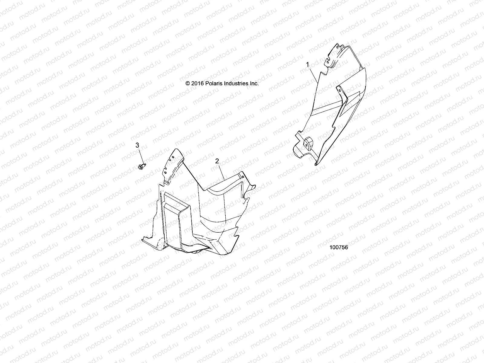 BODY | BODY, FRONT MUD GUARDS - A17SXE95NL (100756)