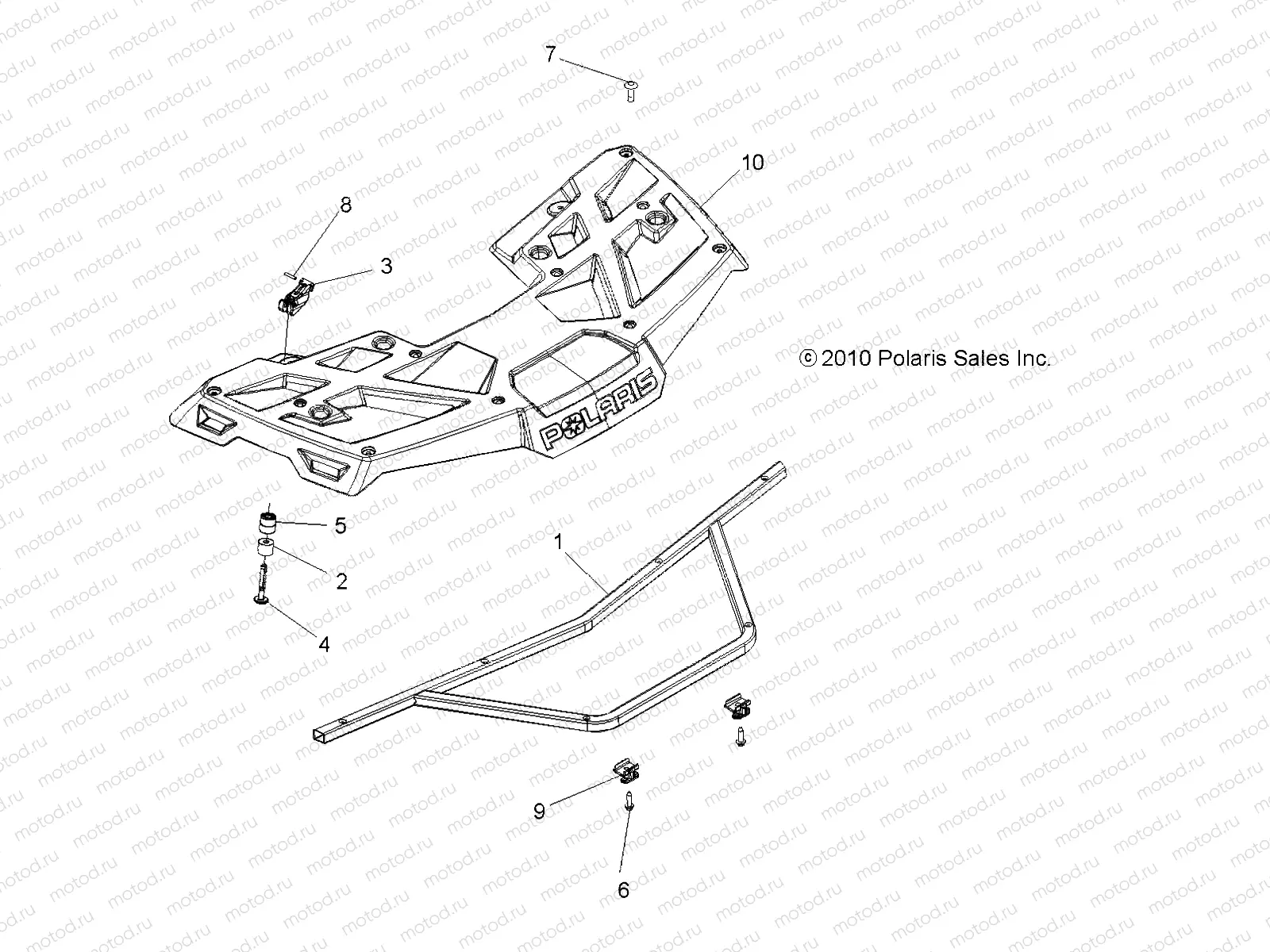 BODY | BODY, FRONT RACK - A11MB46FZ (49ATVRACKMTG11SP500)