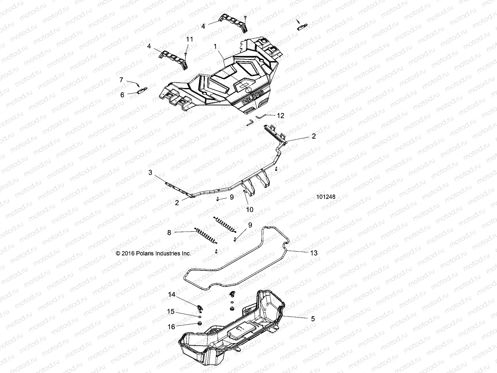 BODY | BODY, FRONT RACK - A18SXS95CC/CR/EC/ER (101248)