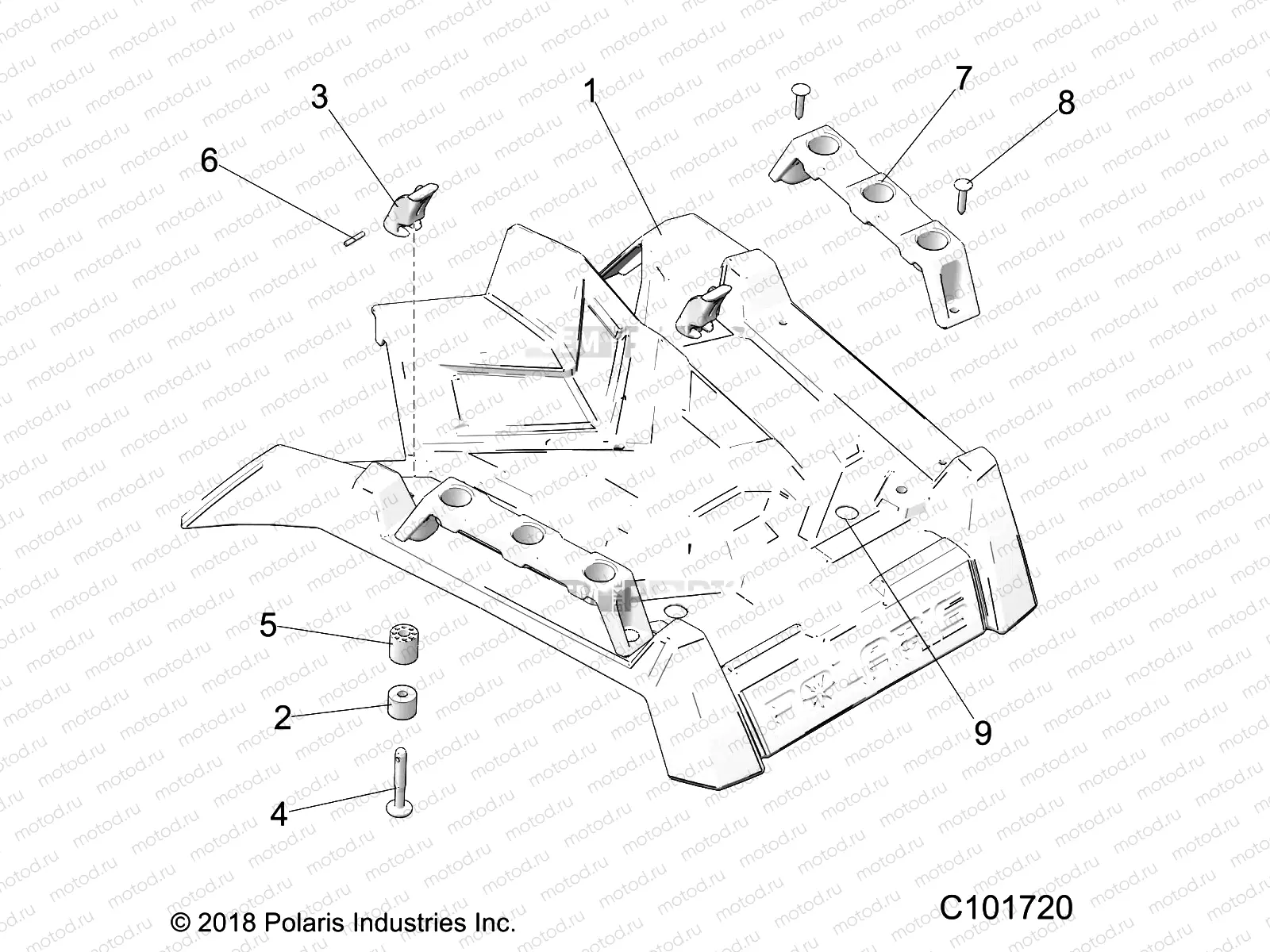 BODY | BODY, FRONT RACK - A20SGE95AK (C101720)