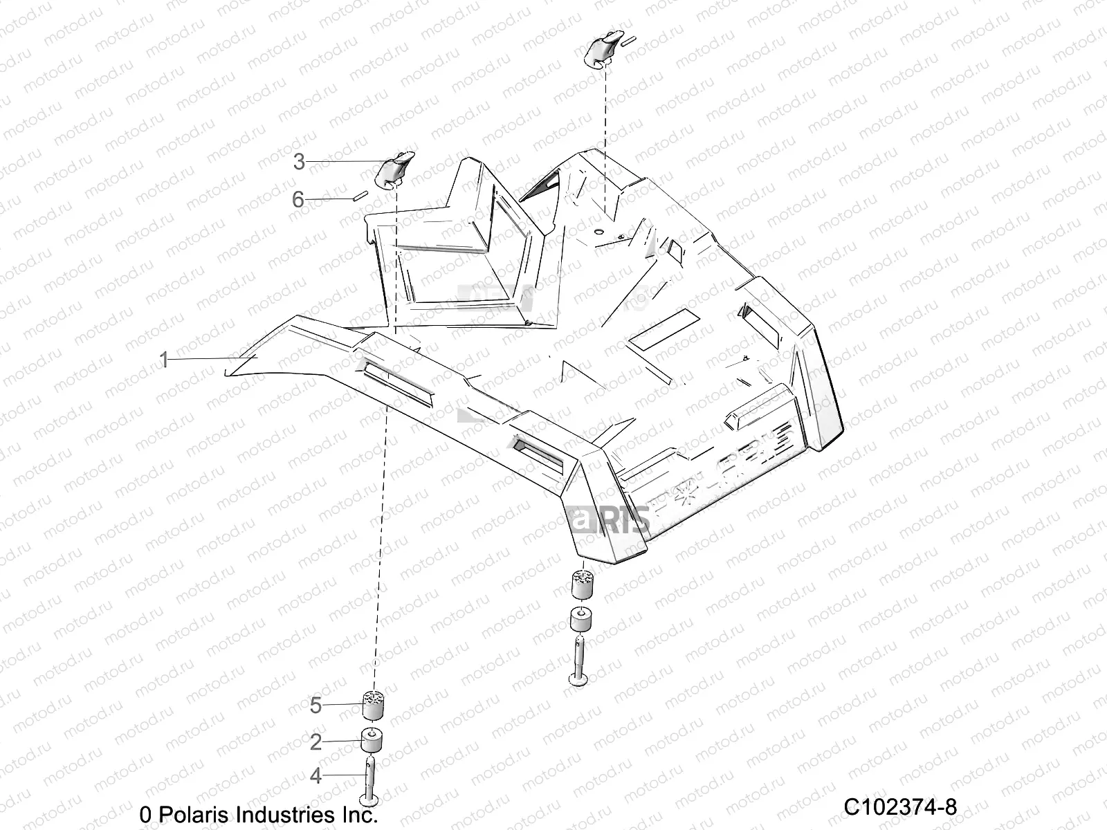 BODY | BODY, FRONT RACK - A20SVA85A3 (C102374-8)