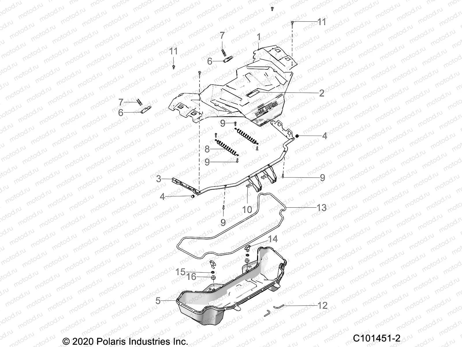 BODY | BODY, FRONT RACK - A21SXD95A9/CA9 (C101451-2)