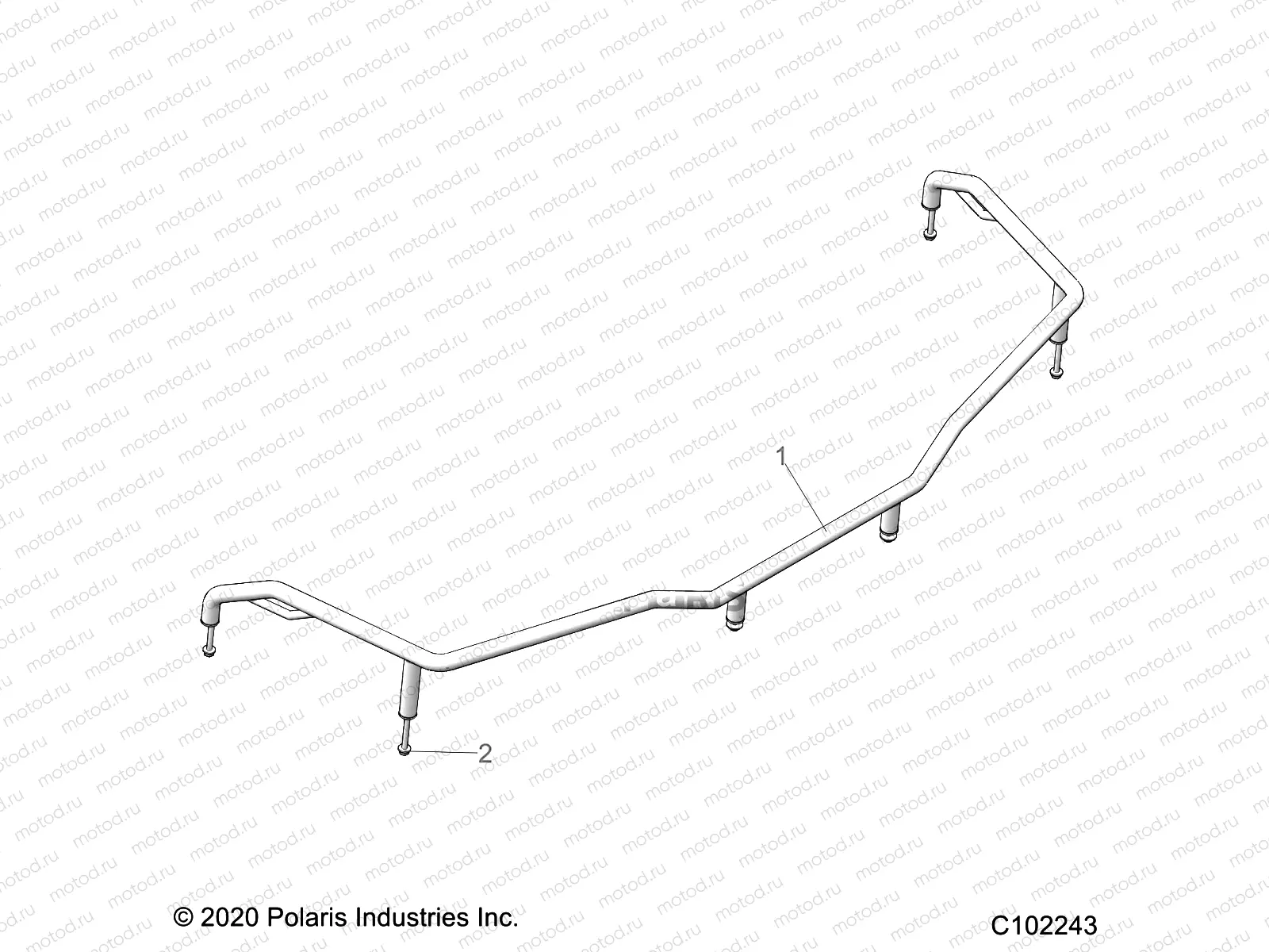 BODY | BODY, FRONT RACK EXTENDER - A20S6E57A1/3A1 (C102243)