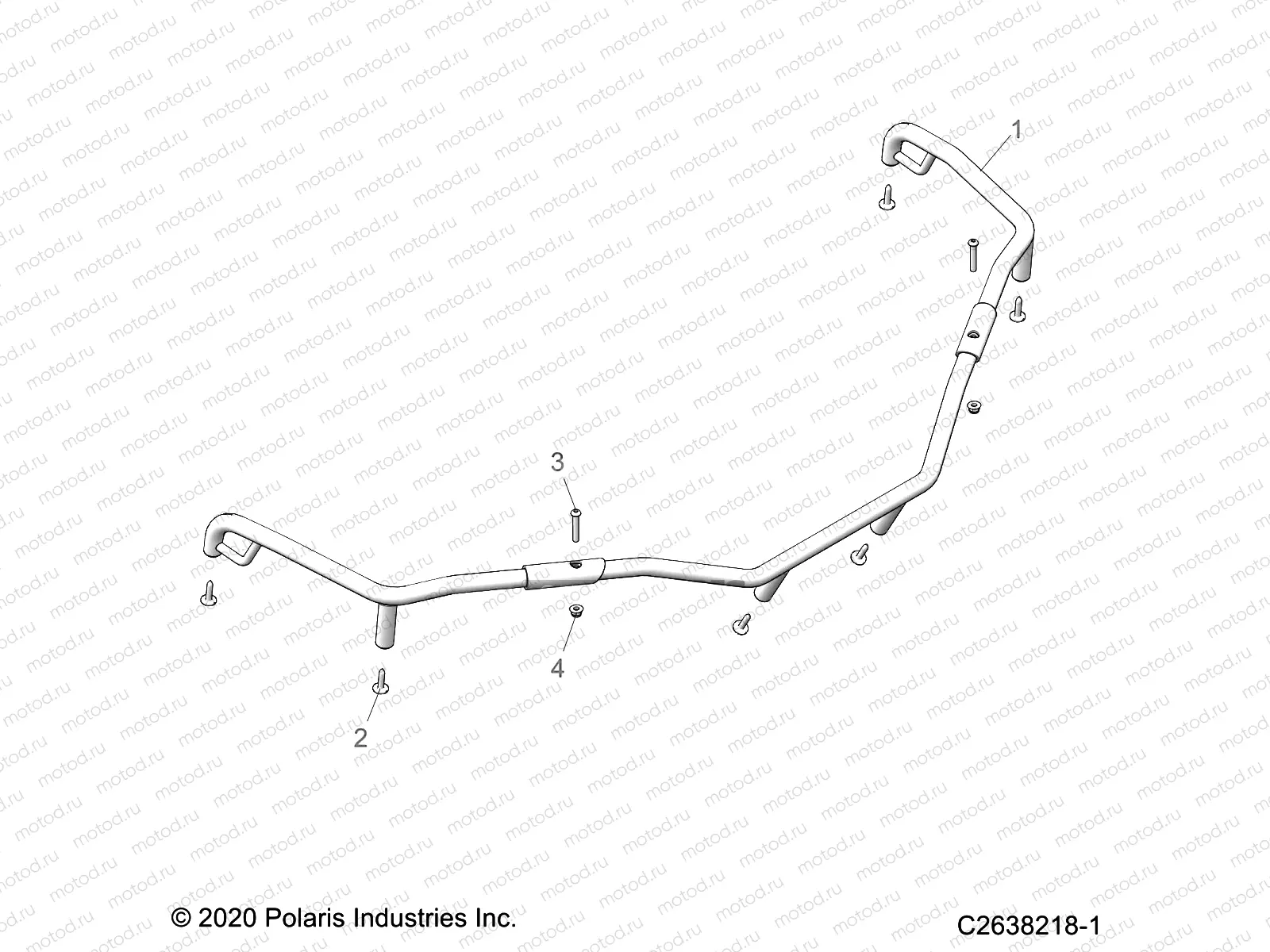 BODY | BODY, FRONT RACK EXTENDERS - A23SEE57F1/S57C1/C2/C3/CL/F1/F2/F3/FL (C2638218-1)