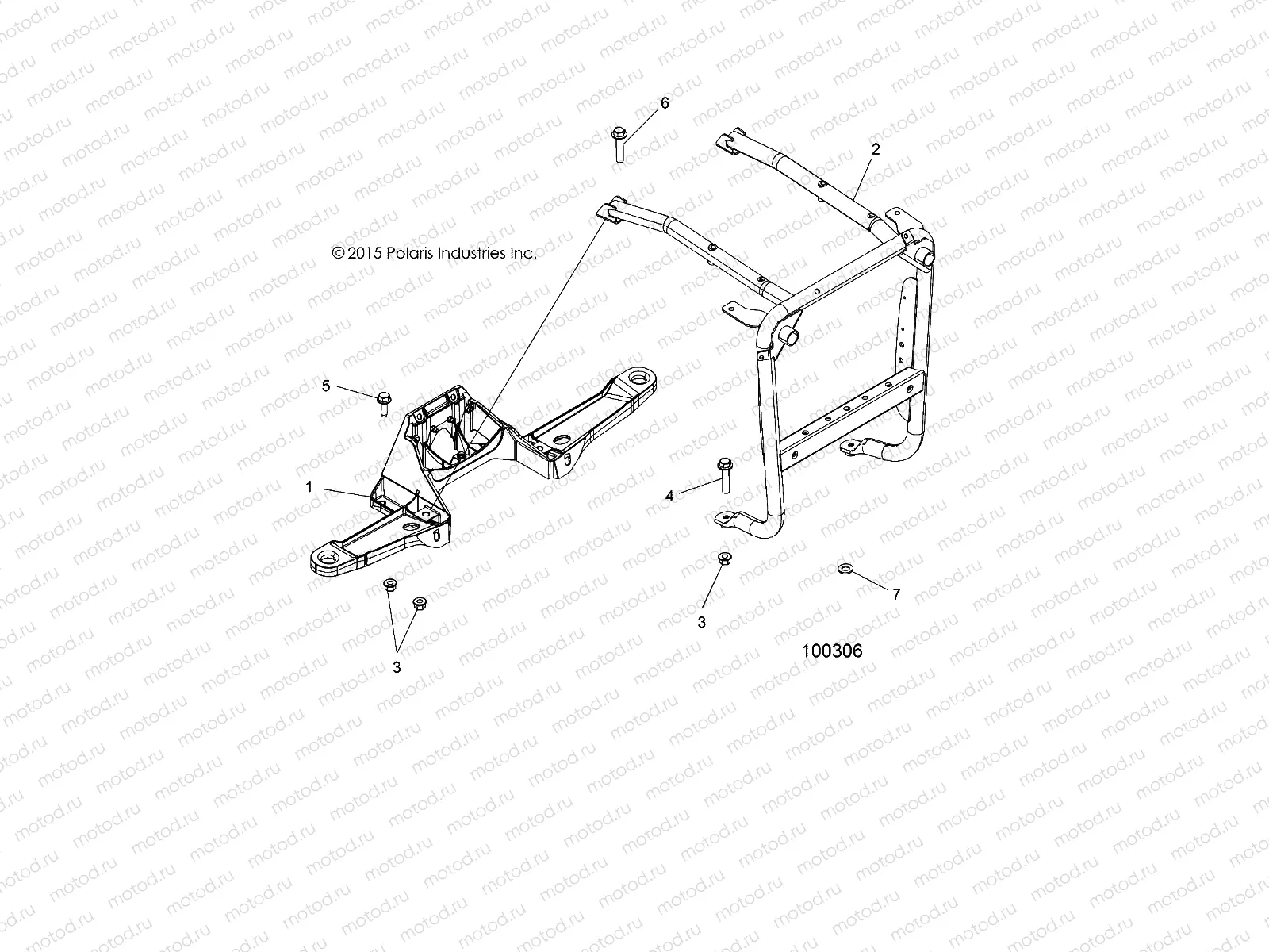 BODY | BODY, FRONT RACK SUPPORT - A16SXM95AL