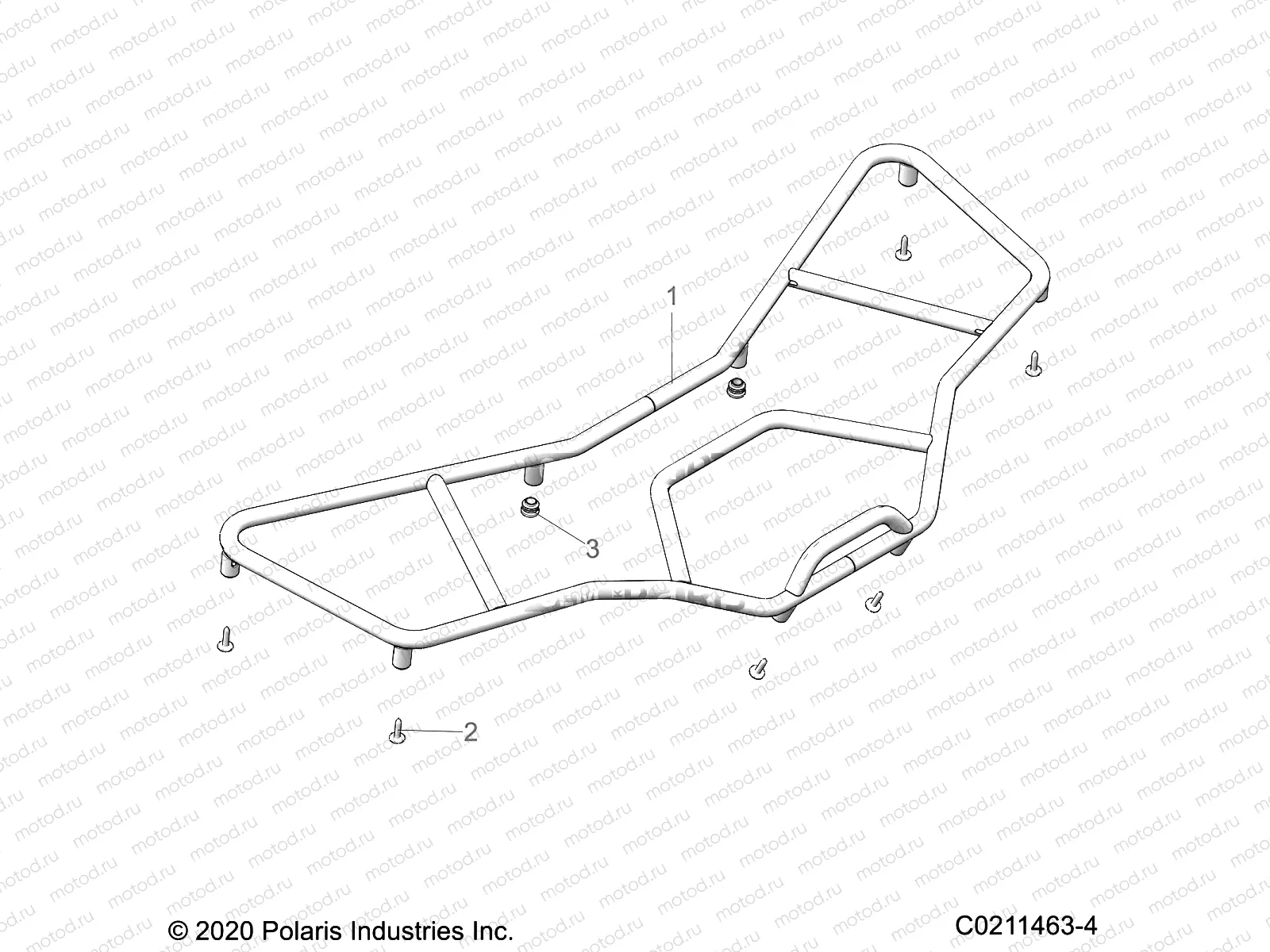 BODY | BODY, FRONT RACK, UTILITY - A21SEF57C1/F1 (C0211463-4)