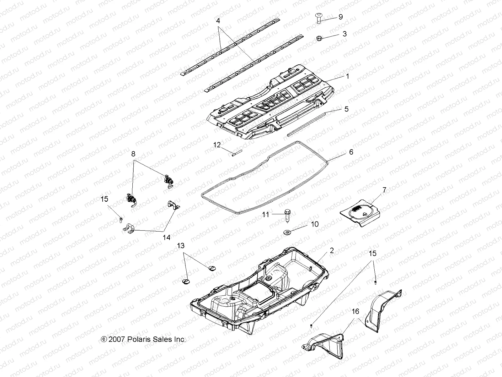 BODY | BODY, FRONT STORAGE BOX - A09DN50EA (49ATVSTORAGE08X2500QUAD)
