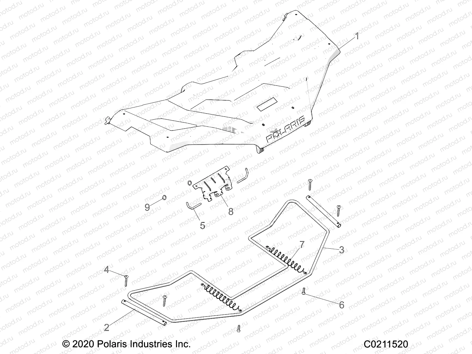 BODY | BODY, FRONT STORAGE COVER - A21SEG50A1/A5/CA1/CA5 (C0211520)