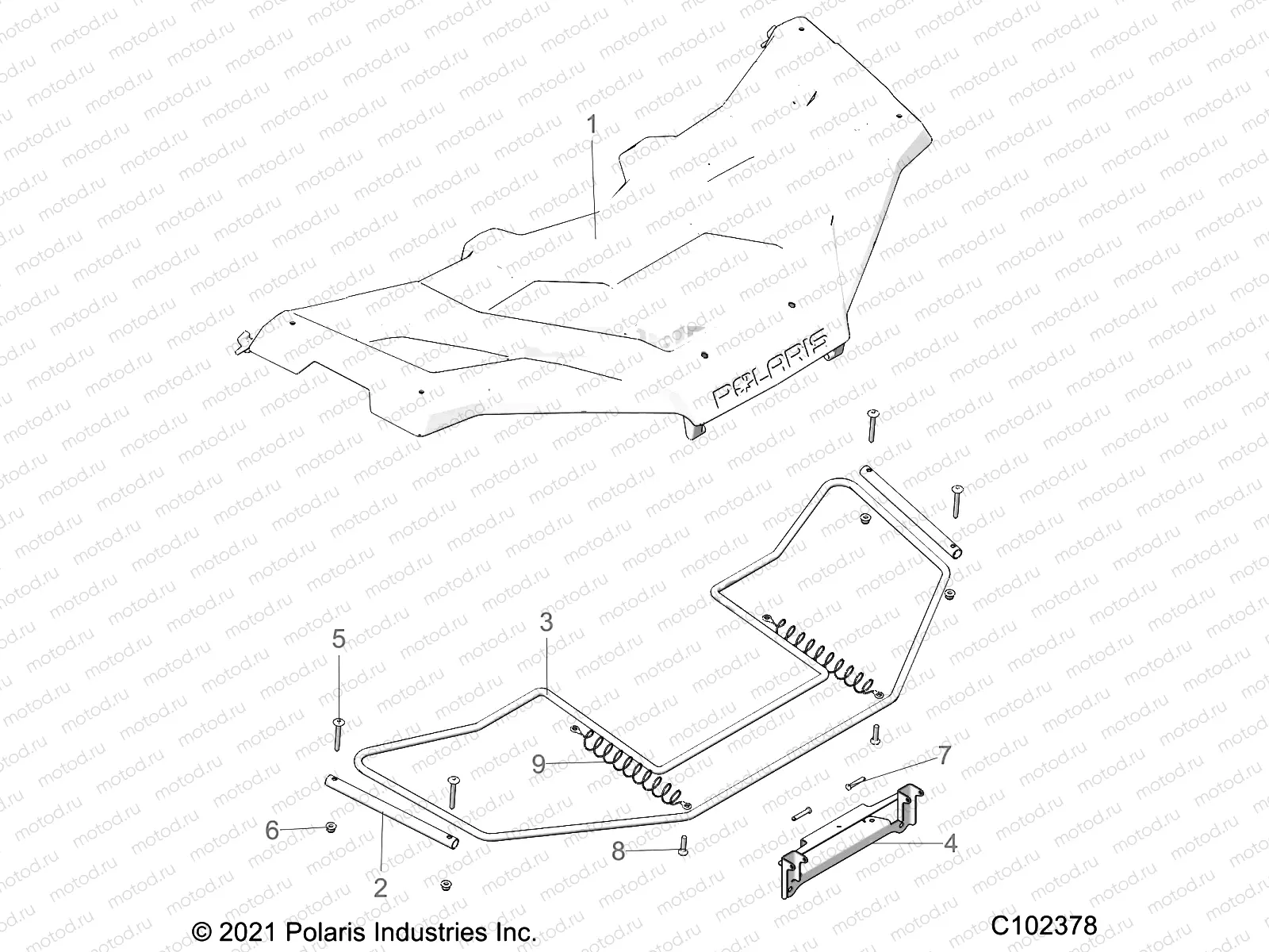 BODY | BODY, FRONT STORAGE COVER - A23SEG50B1/B3 (C102378)