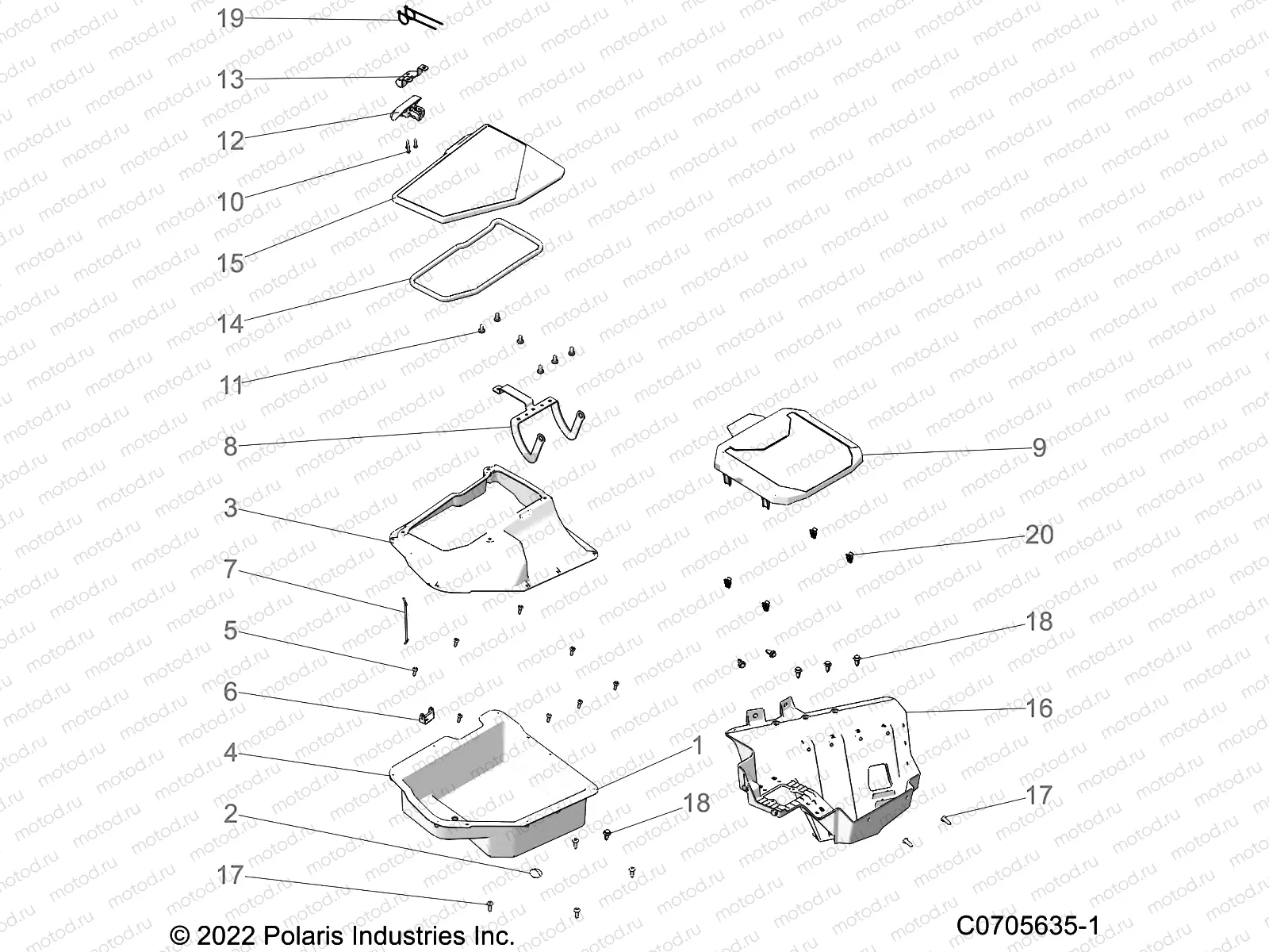 BODY | BODY, FRONT STORAGE - Z22RAE92AD/AJ (C0705635-1)
