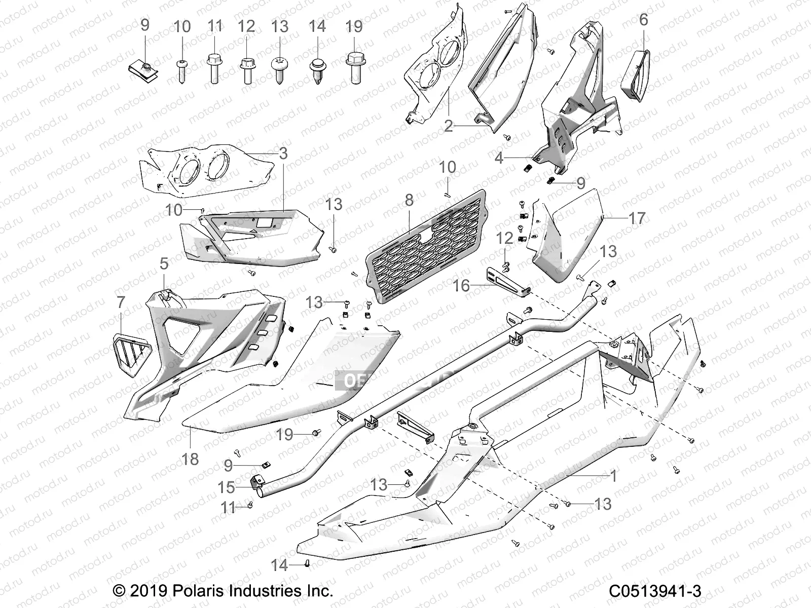 BODY | BODY, FRONT WING - T20AAPHD/RHB ALL OPTIONS (C0513941-3)