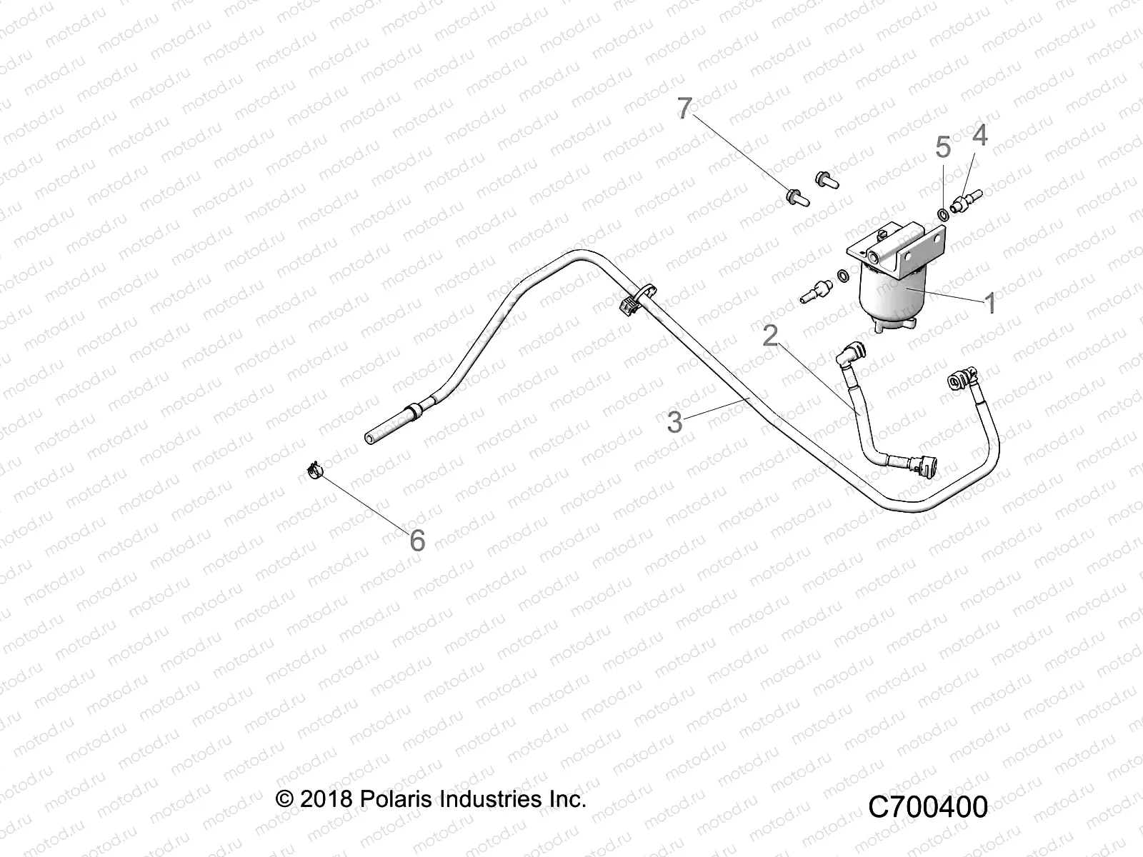 BODY | BODY, FUEL FILTER AND LINES - R19RRED4F1/N1/J1/SD4C1 (C700400)