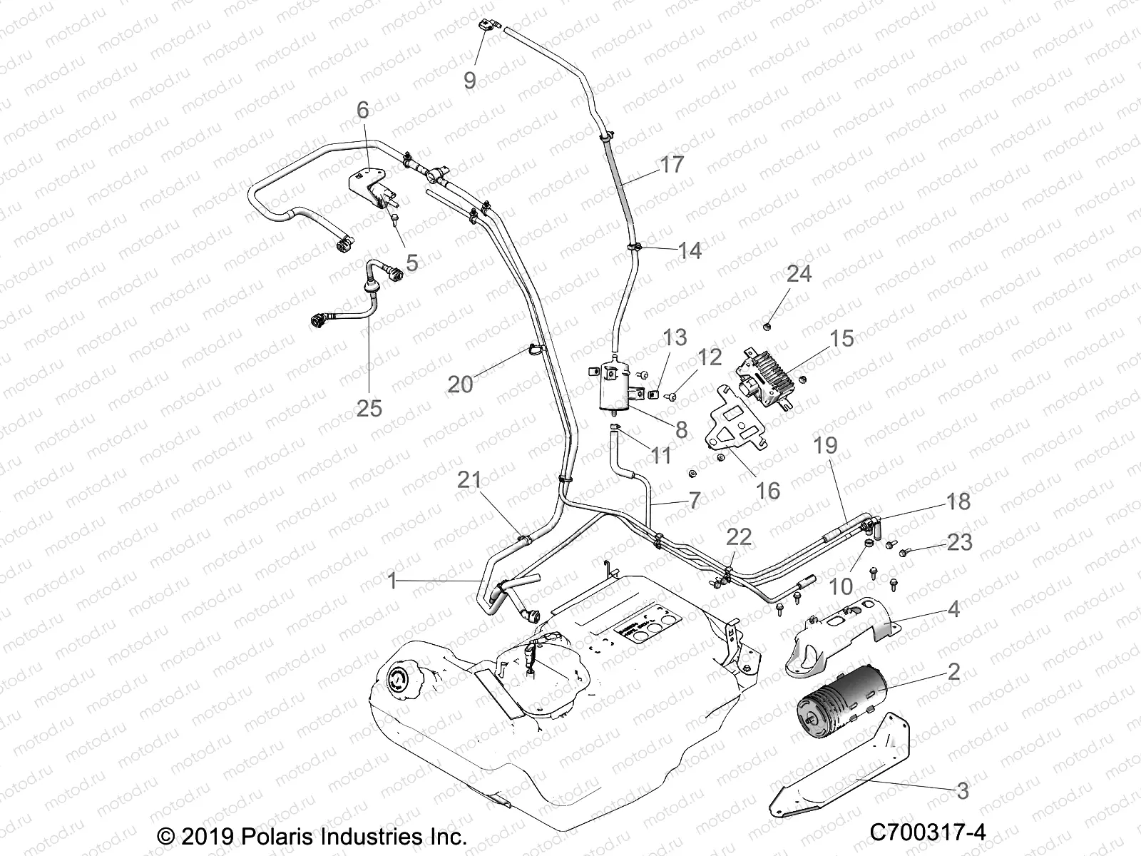 BODY | BODY, FUEL LINES, EVAP - Z20NAE92BL/BR (C700317-4)