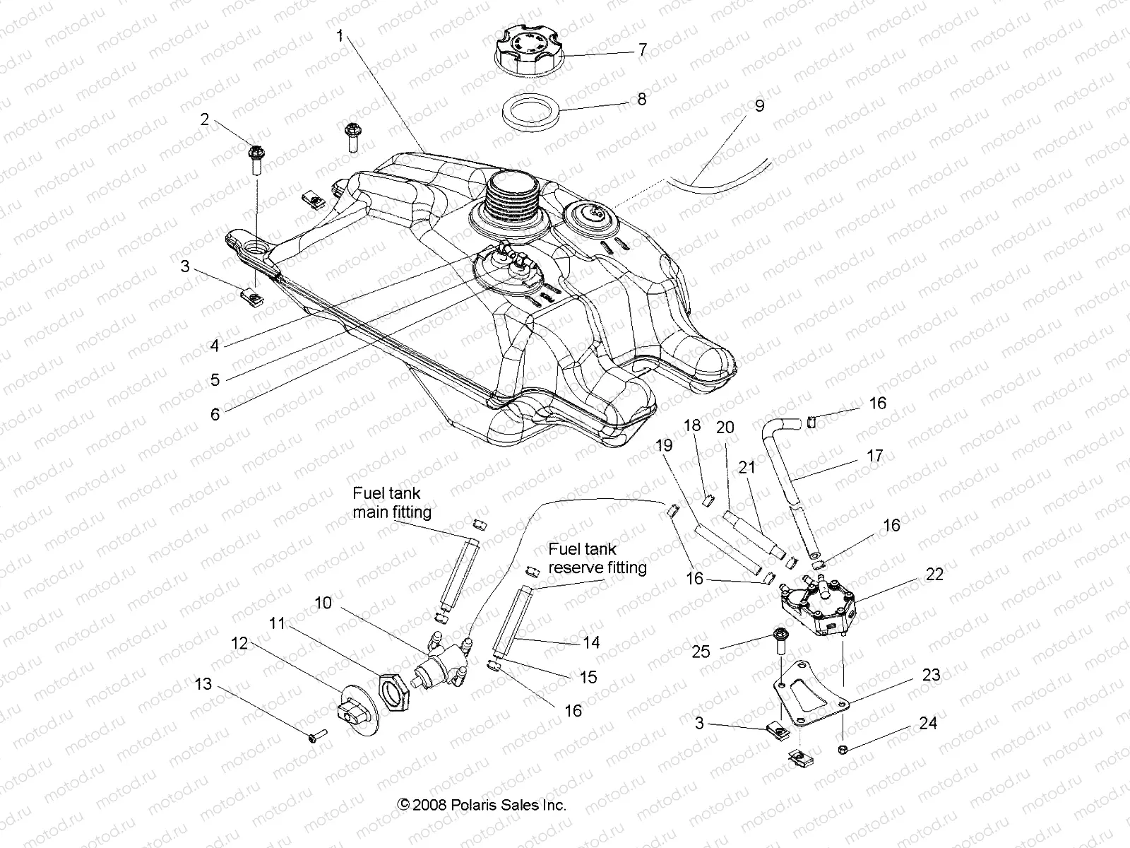BODY | BODY, FUEL SYSTEM - A09GJ52AA (49ATVFUEL09OUT525)