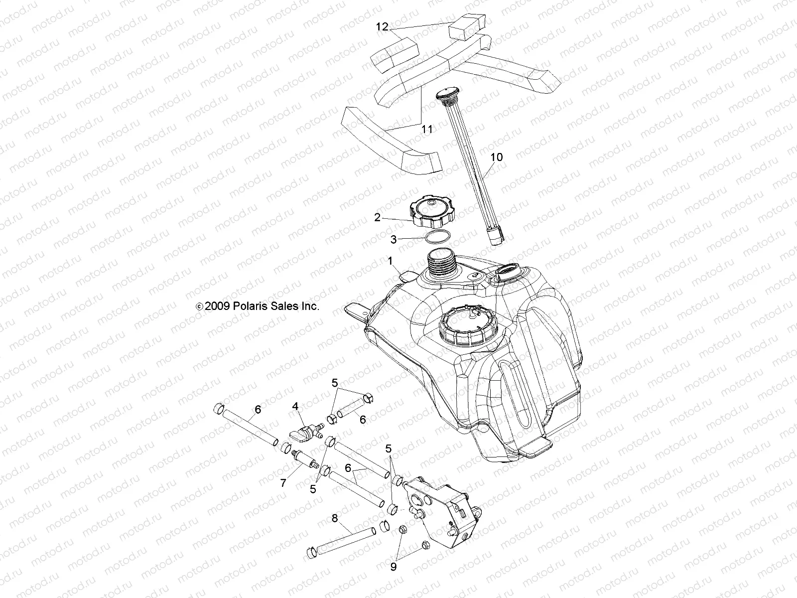 BODY | BODY, FUEL SYSTEM - A10NA32FA (49ATVFUEL10SCRAMI)