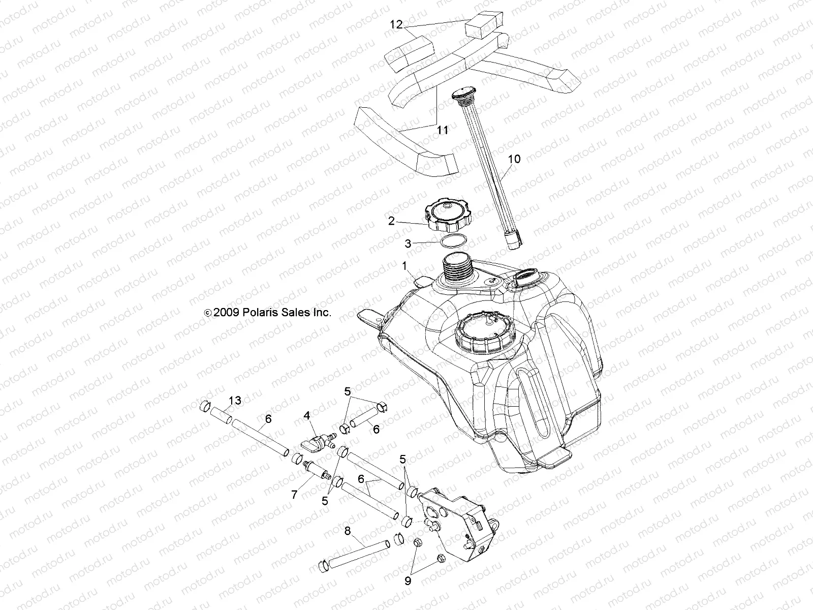 BODY | BODY, FUEL SYSTEM - A10NG50FA (49ATVFUEL10SCRAM)