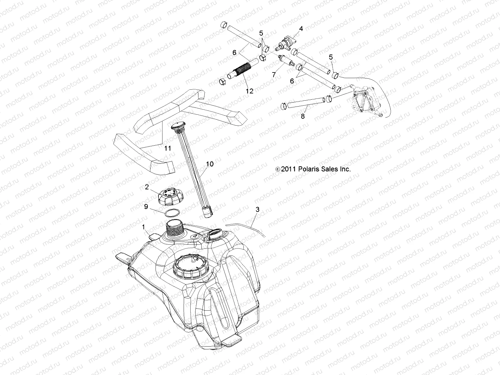 BODY | BODY, FUEL SYSTEM - A12EA32AA (49ATVFUEL12TBLZR)
