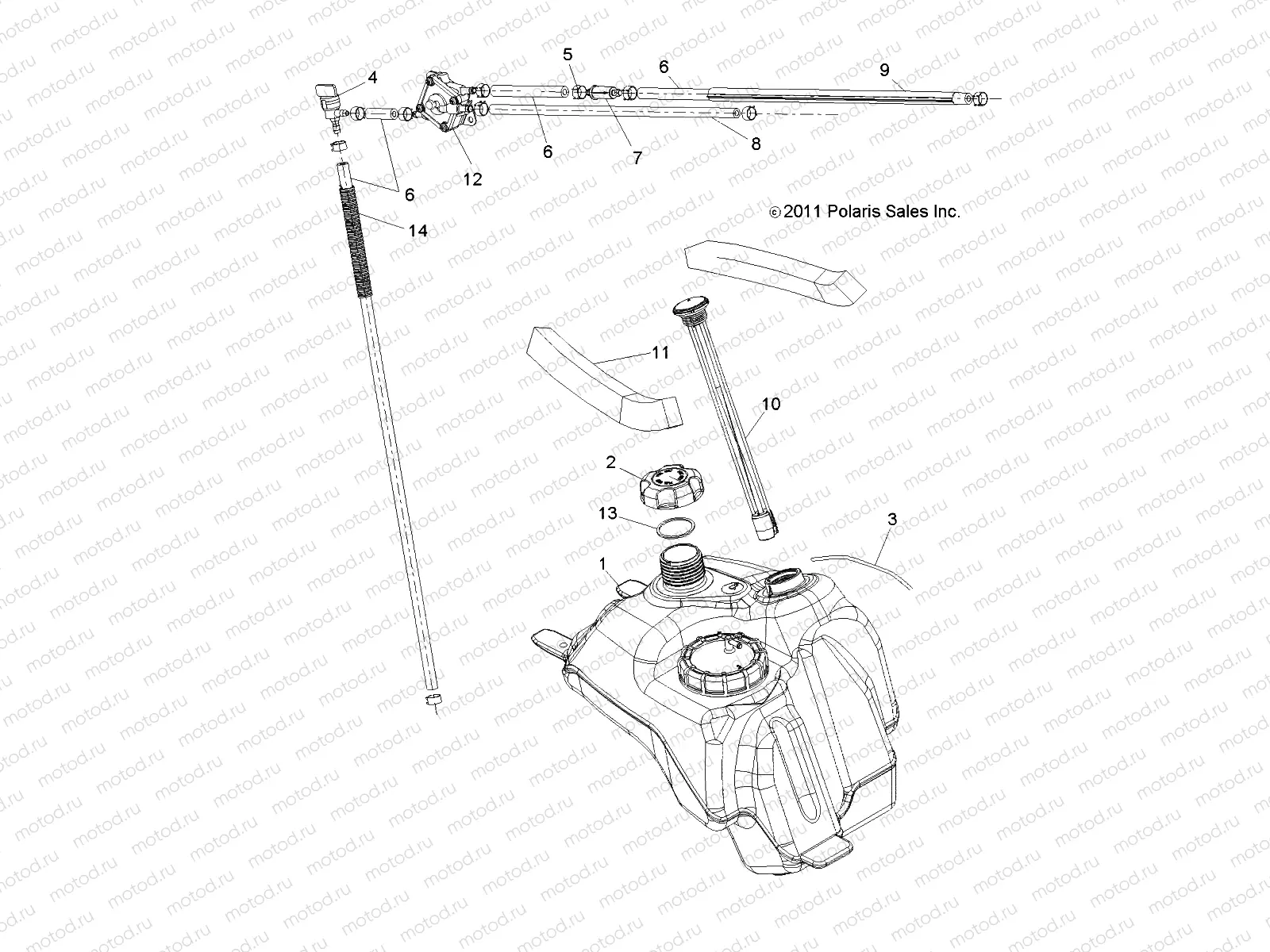 BODY | BODY, FUEL SYSTEM - A12NG50AA (49ATVFUEL12SCRAM)