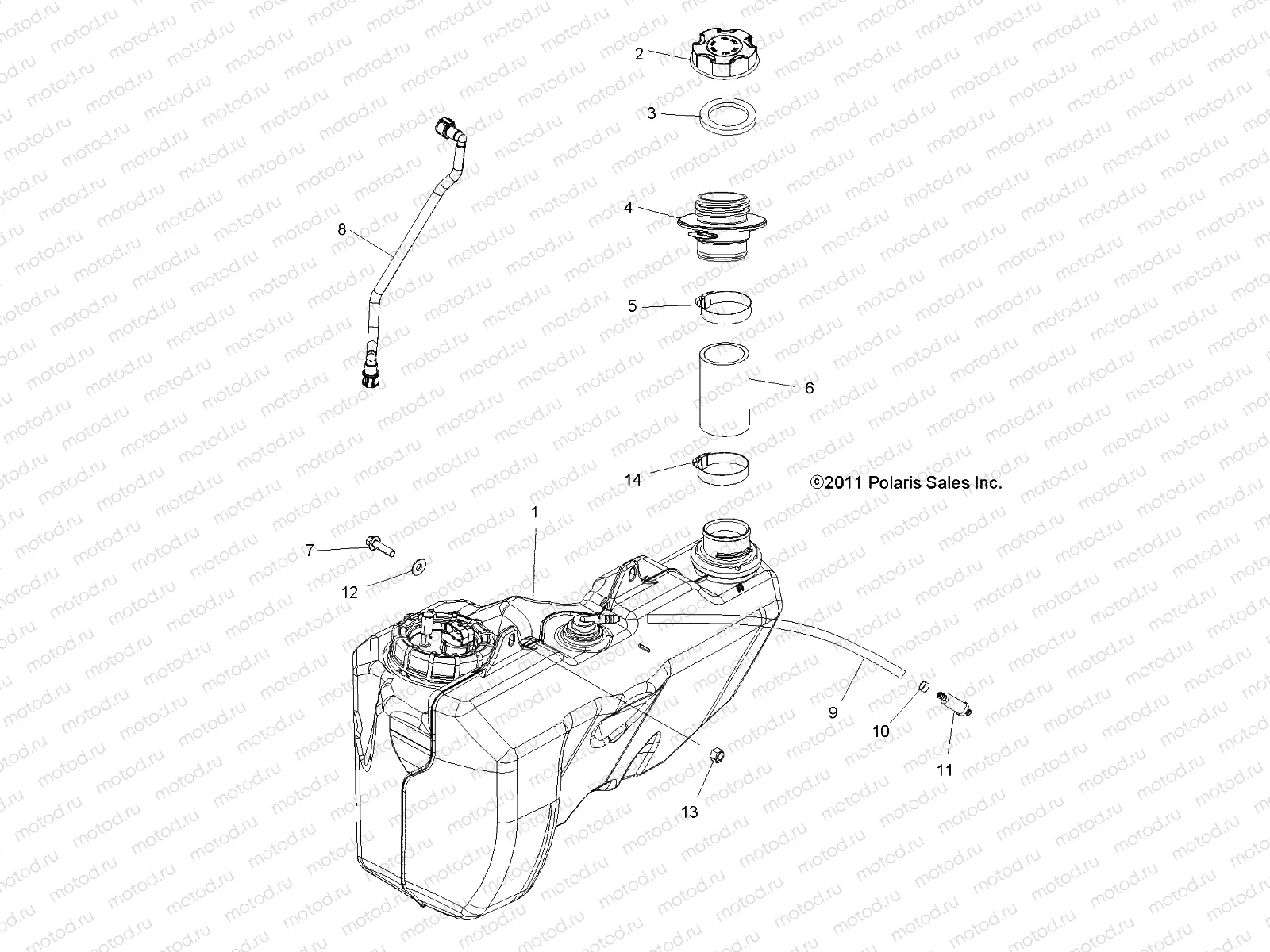 BODY | BODY, FUEL TANK - A12TN55AA/AZ (49ATVFUEL12SPTRGEPS)