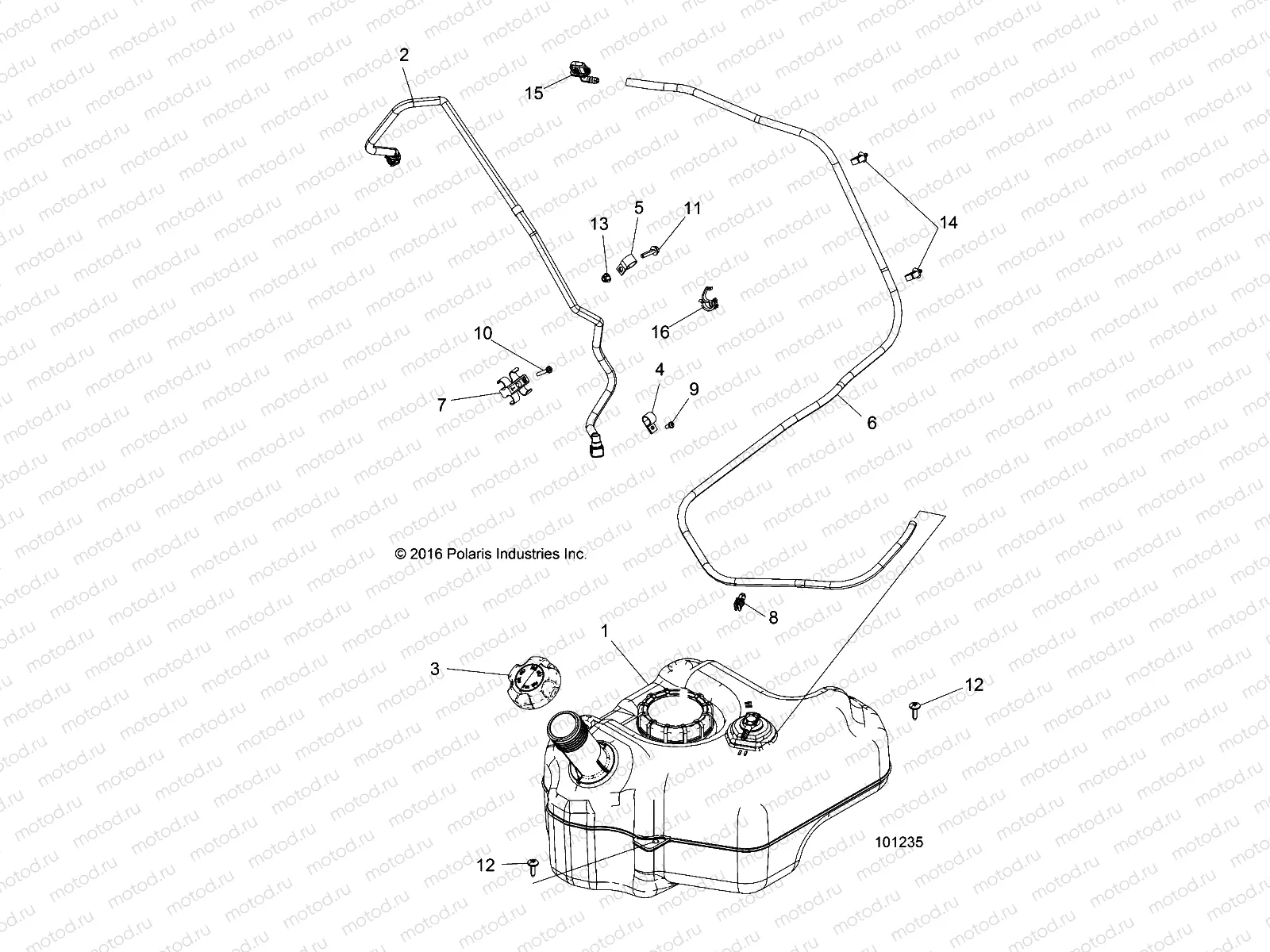 BODY | BODY, FUEL TANK - A17DAA57F5 (101235)