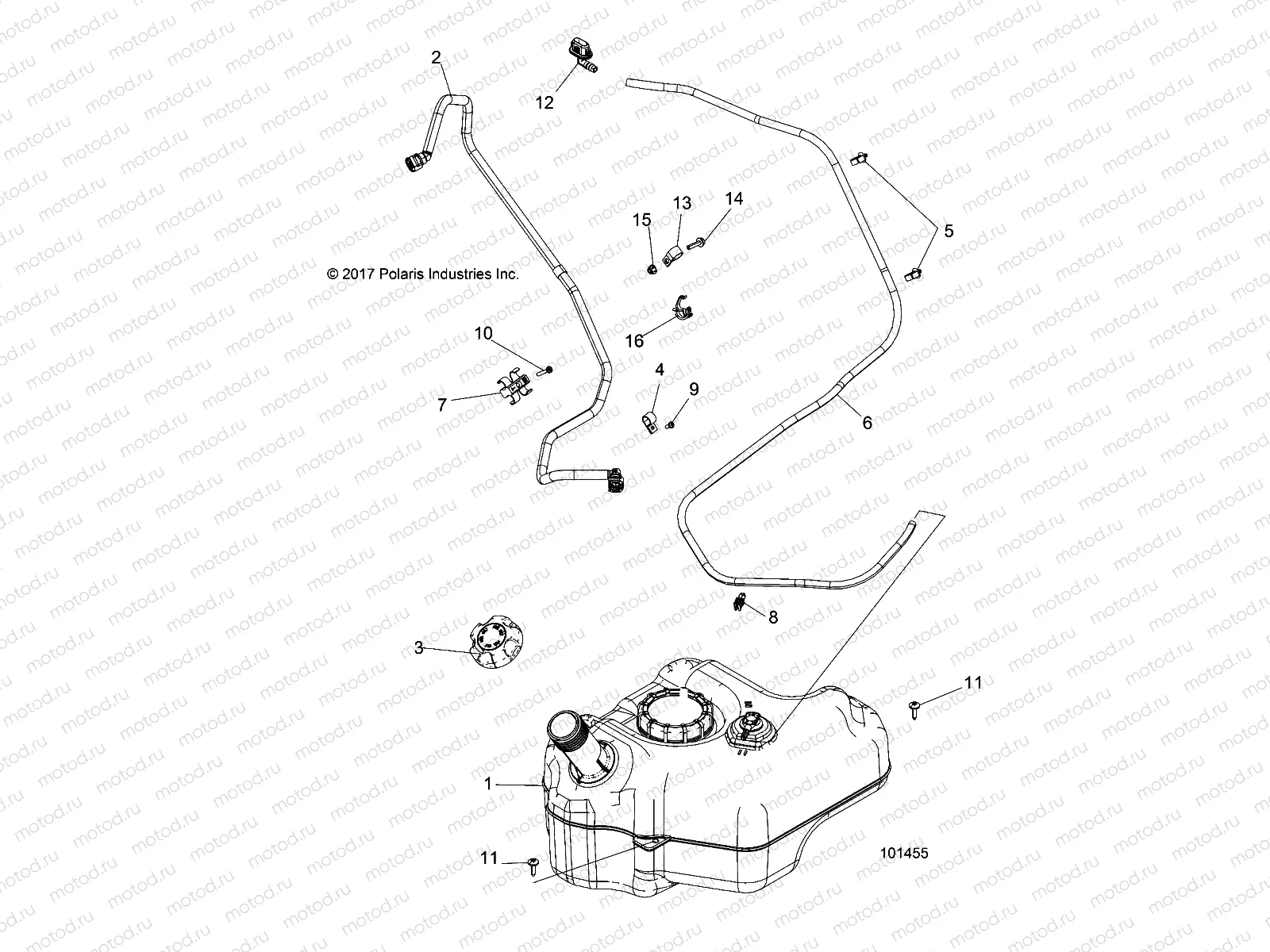BODY | BODY, FUEL TANK - A18DAA50B7 (101455)