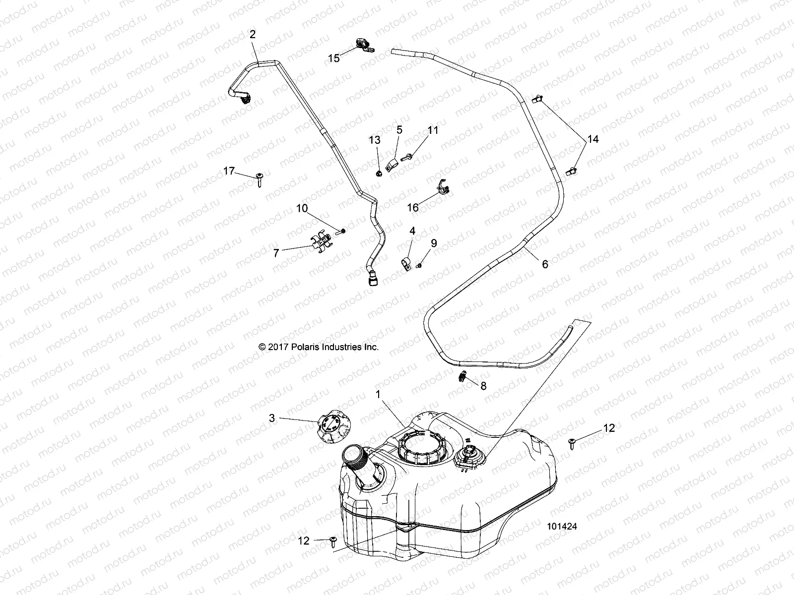 BODY | BODY, FUEL TANK - A18DAA57F5 (101424)