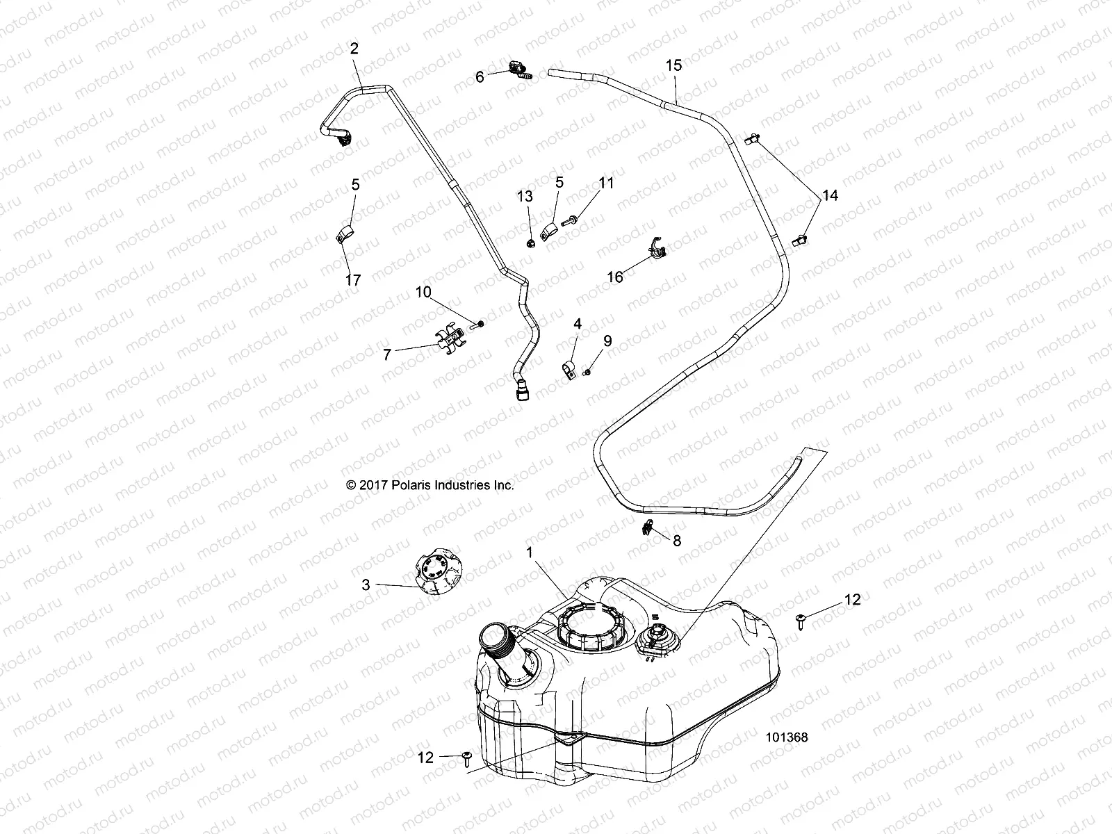 BODY | BODY, FUEL TANK - A18DAE57B2 (101368)