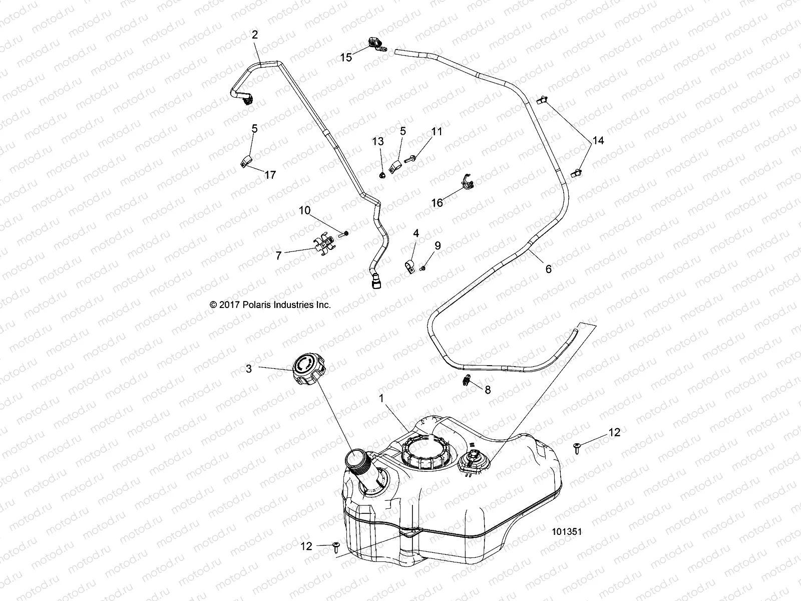 BODY | BODY, FUEL TANK - A18DAE57N5 (101351)