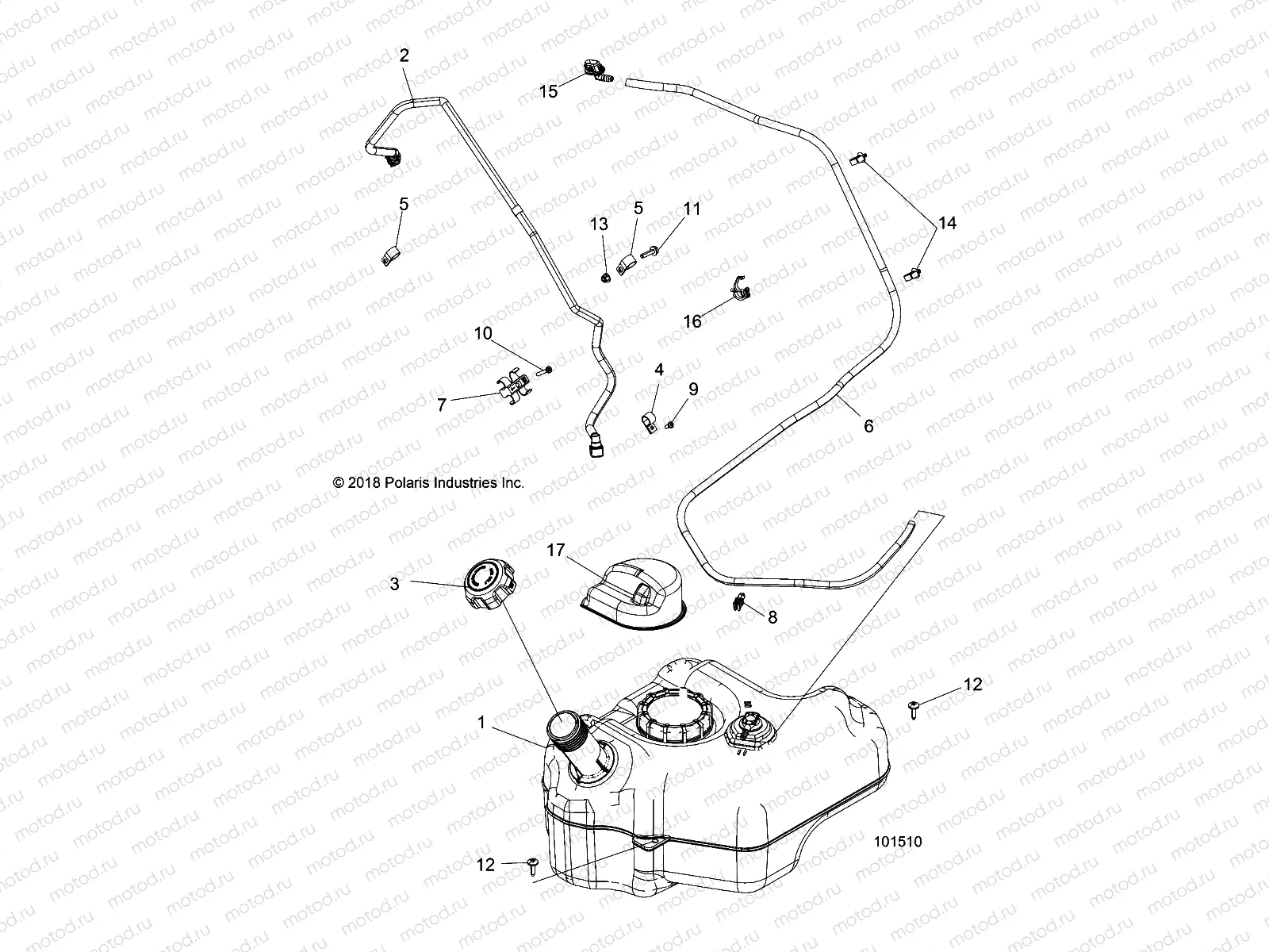 BODY | BODY, FUEL TANK - A19DAE57D5 (101510)