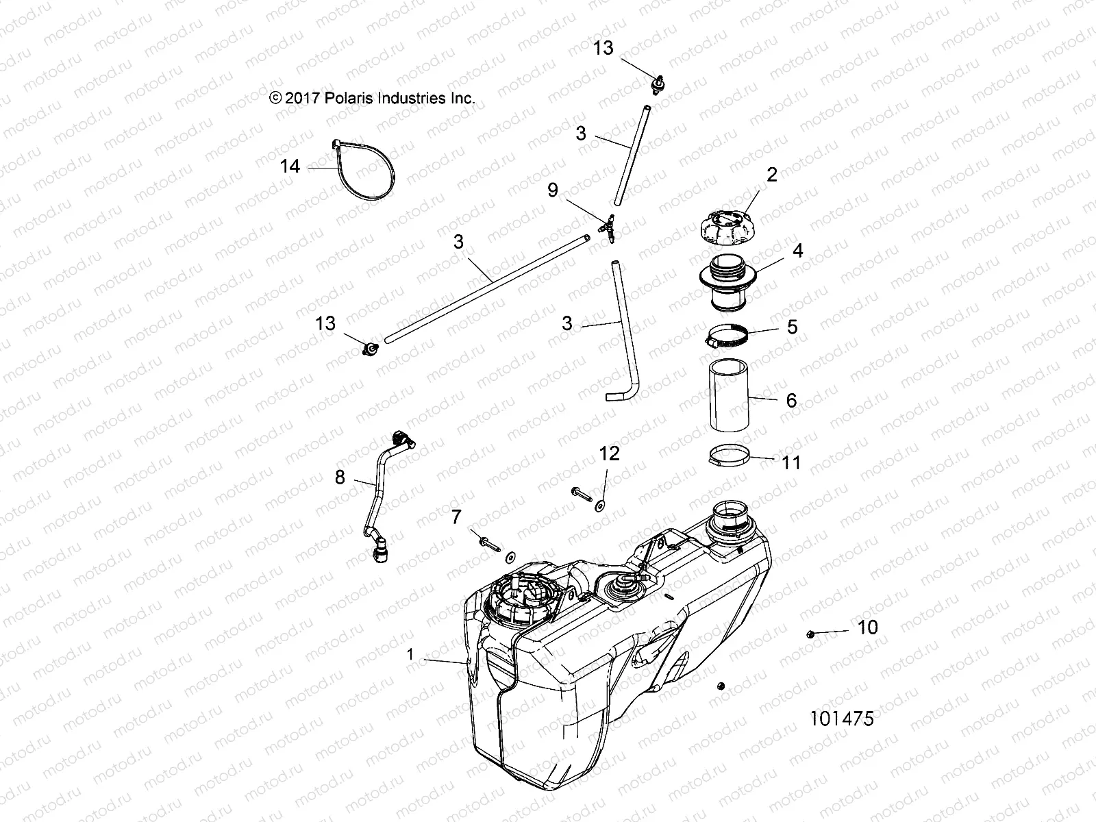 BODY | BODY, FUEL TANK - A19SXE95FR (101475)