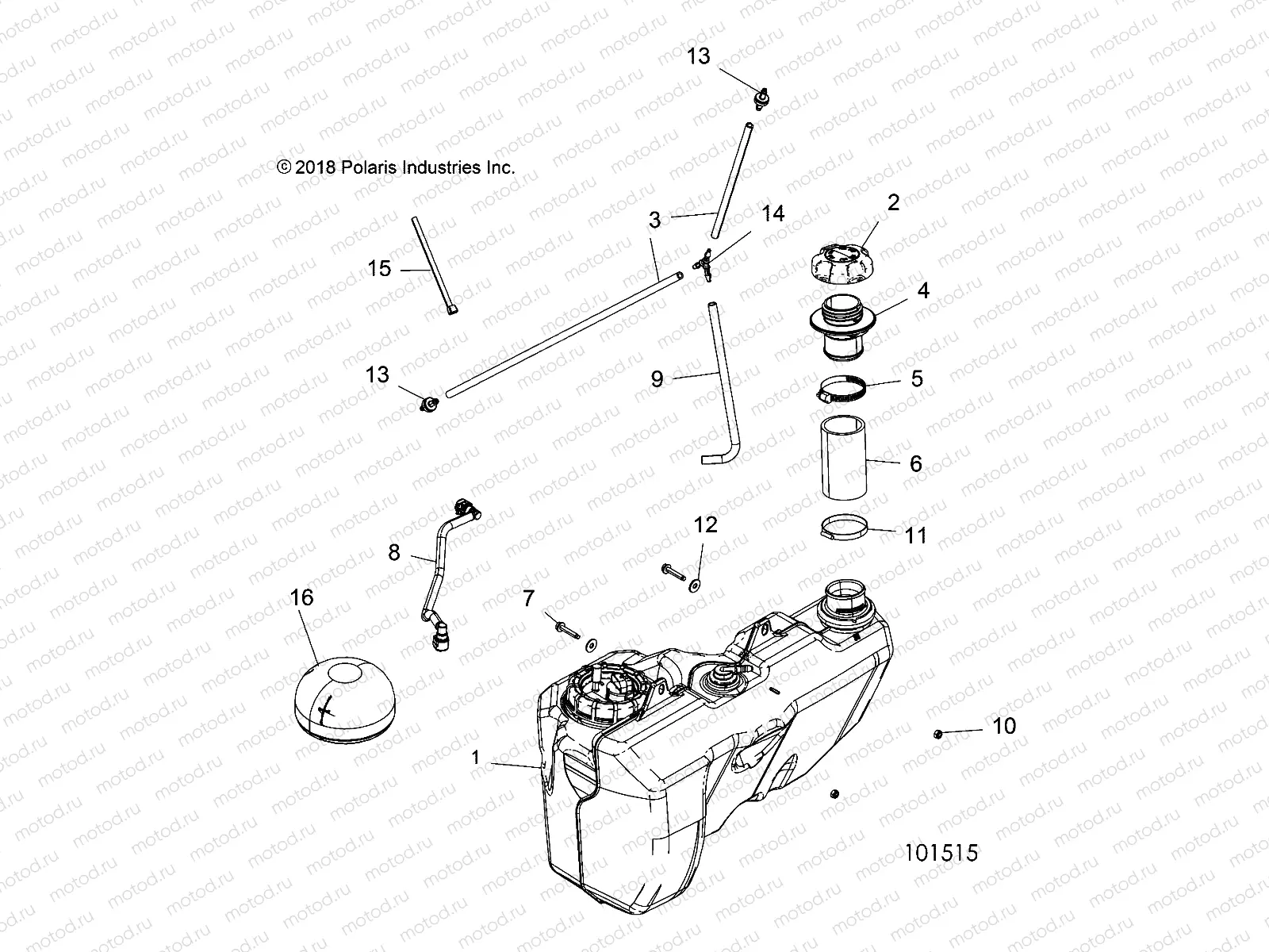 BODY | BODY, FUEL TANK - A19SYE85BH (101515)