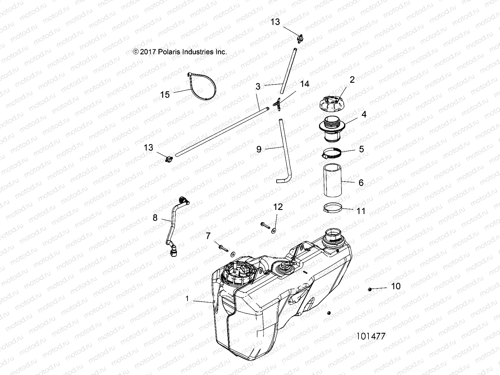 BODY | BODY, FUEL TANK - A19SYS95CH (101477)