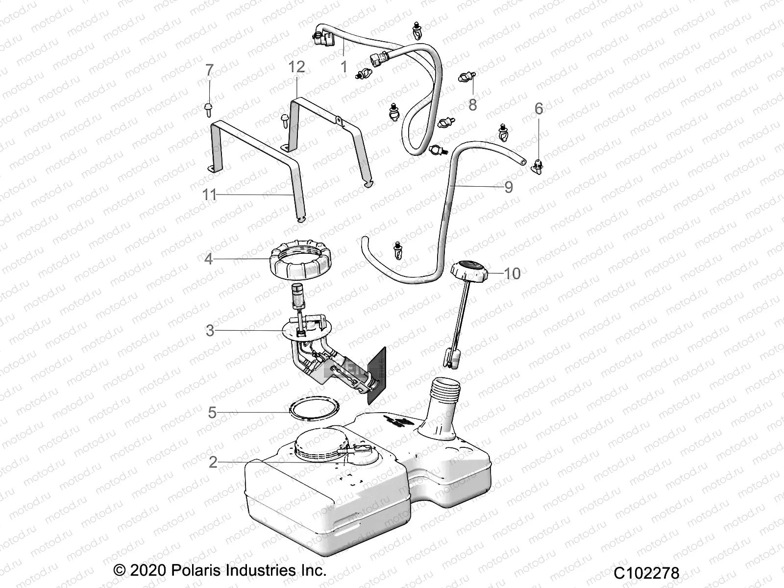 BODY | BODY, FUEL TANK - A21HAB15N2 (C102278)