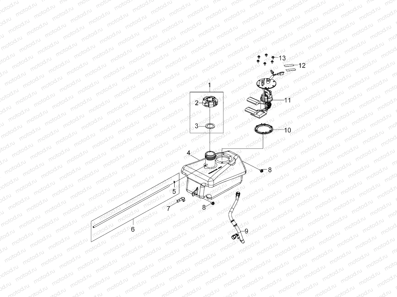 BODY | BODY, FUEL TANK and HOSES - A16YAF11AA (A00044)