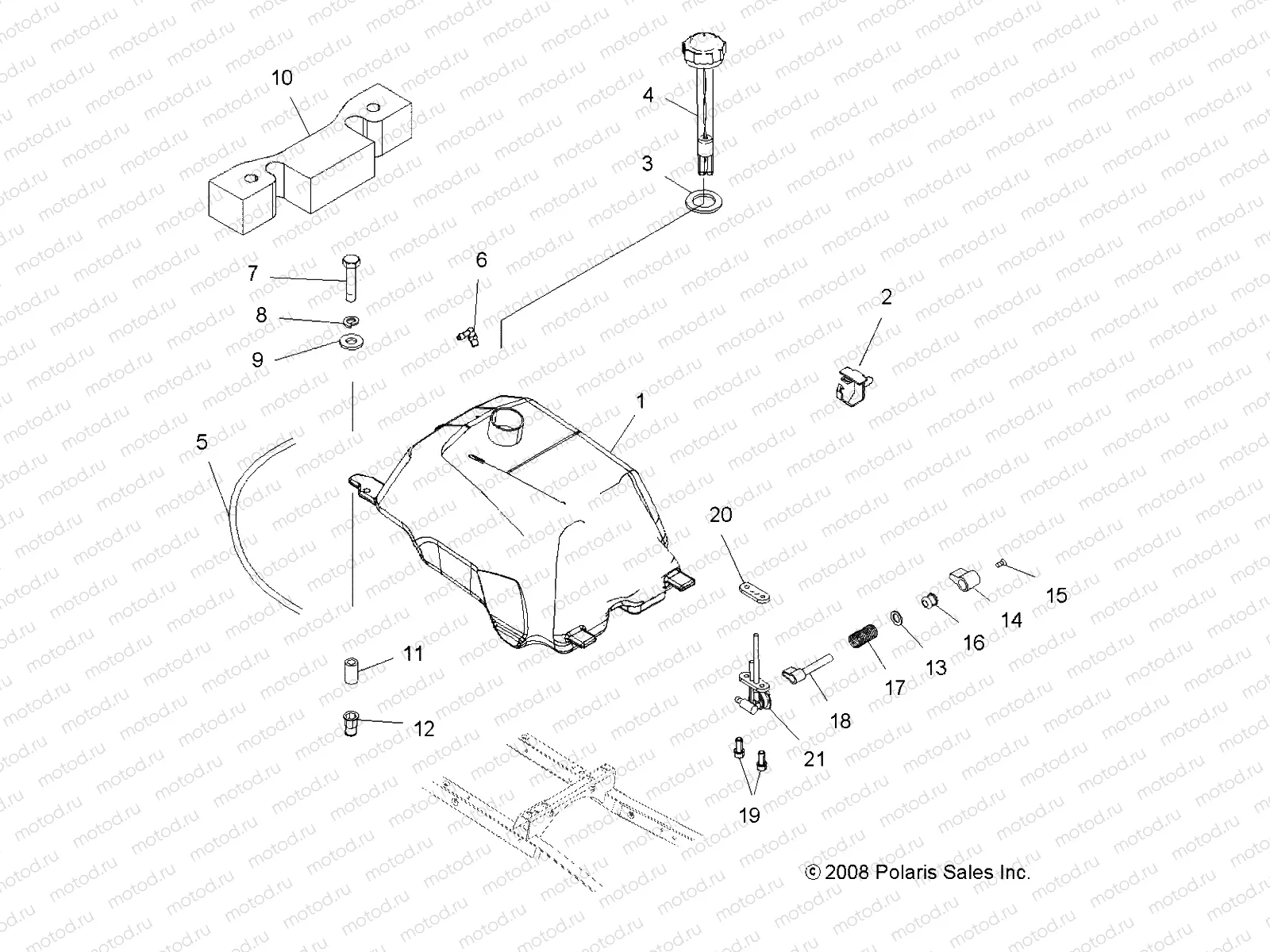 BODY | BODY, FUEL TANK ASM. - A09BA50FA (49ATVFUEL09SCRAMI)