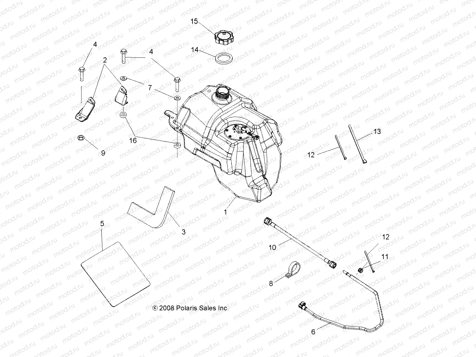 BODY | BODY, FUEL TANK ASM. - A09DN76FC (49ATVFUEL09SPTRG800I)