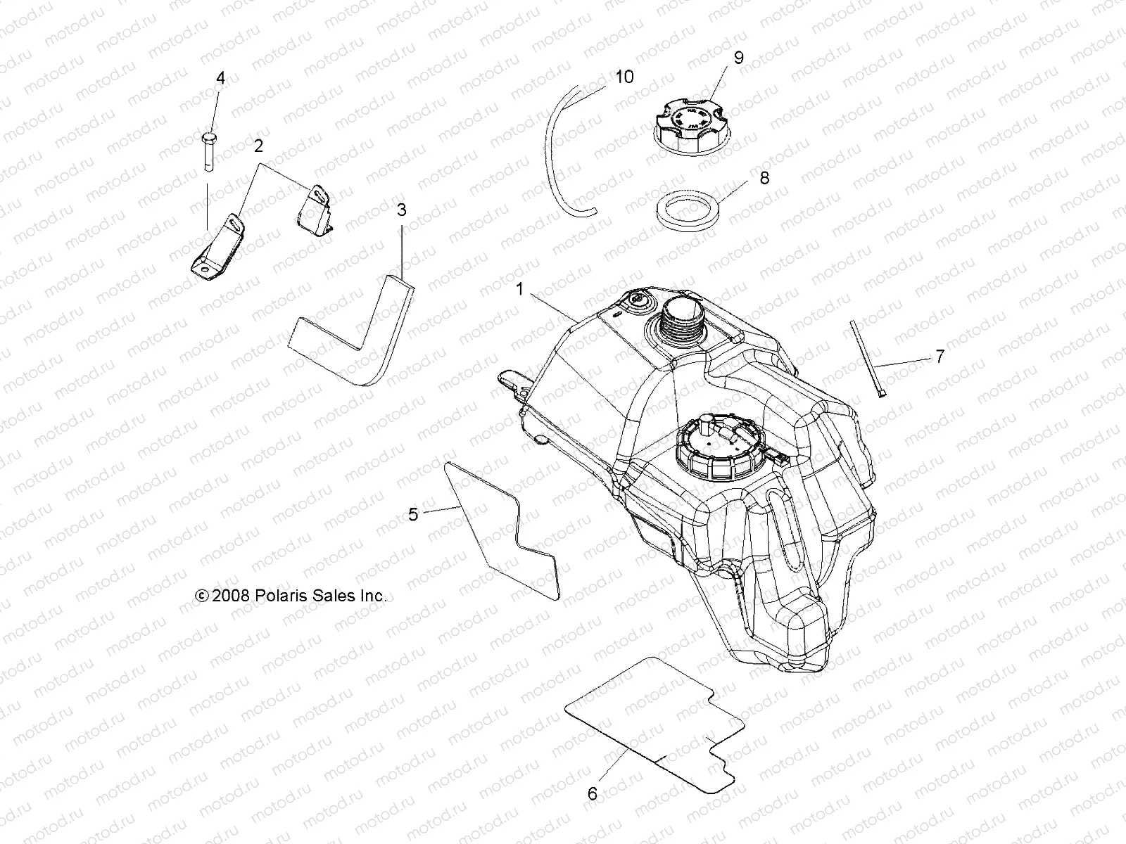 BODY | BODY, FUEL TANK ASM. - A09MH50AS/AX/AZ (49ATVFUEL09SP500)