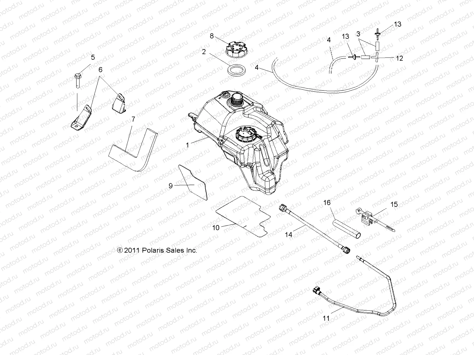 BODY | BODY, FUEL TANK ASM. - A12MH76AD/AX/AZ (49ATVFUEL126X6)