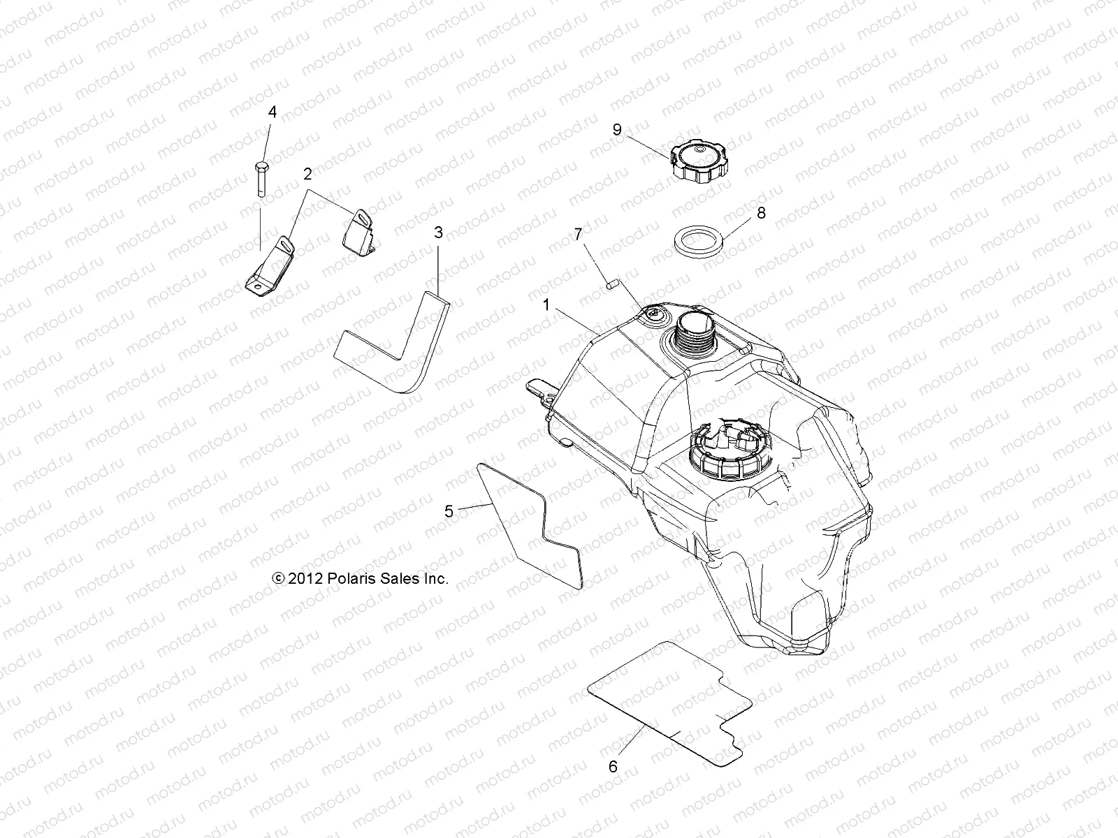 BODY | BODY, FUEL TANK ASM. - A13MH50FF/FJ/FU (49ATVFUEL13SP500F)
