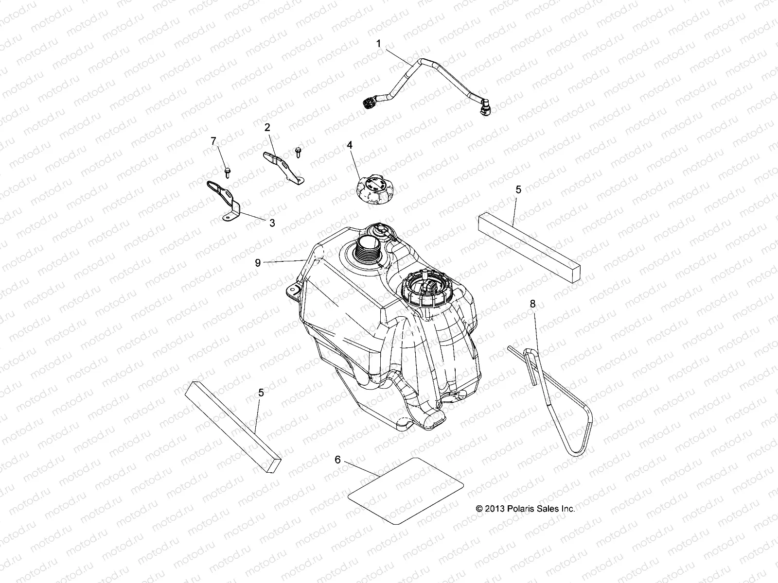 BODY | BODY, FUEL TANK ASM. - A14DH57AA/AJ (49ATVFUEL14570)