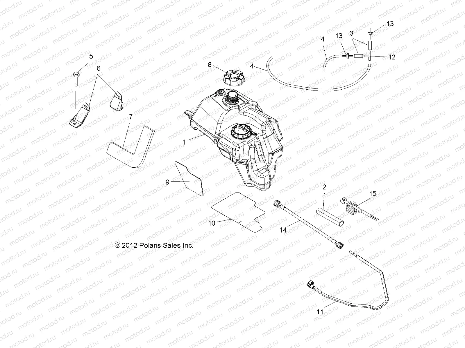 BODY | BODY, FUEL TANK ASM. - A15S6A76FA (49ATVFUEL136X6)