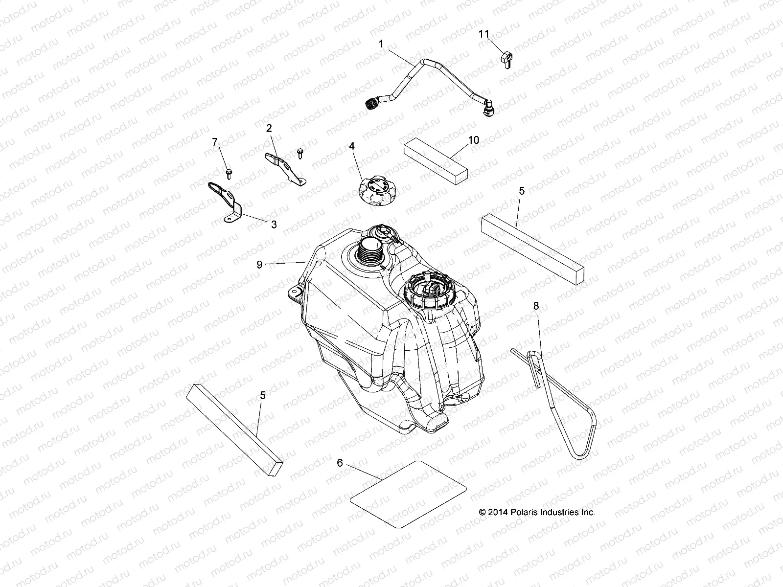 BODY | BODY, FUEL TANK ASM. - A15SAA32EH (49ATVFUEL1570SPTR)