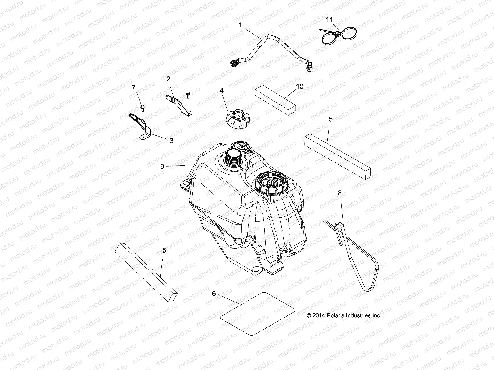 BODY | BODY, FUEL TANK ASM. - A15SHE57HS (49ATVFUEL15SPMD)