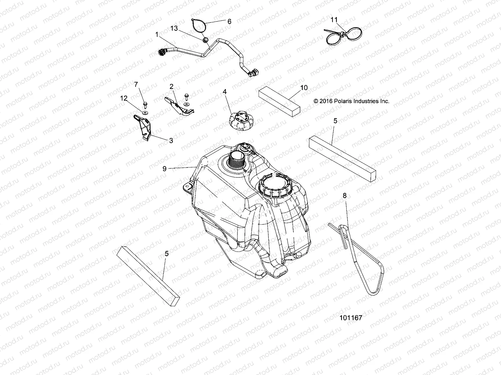 BODY | BODY, FUEL TANK ASM. - A17S6S57C1/CM