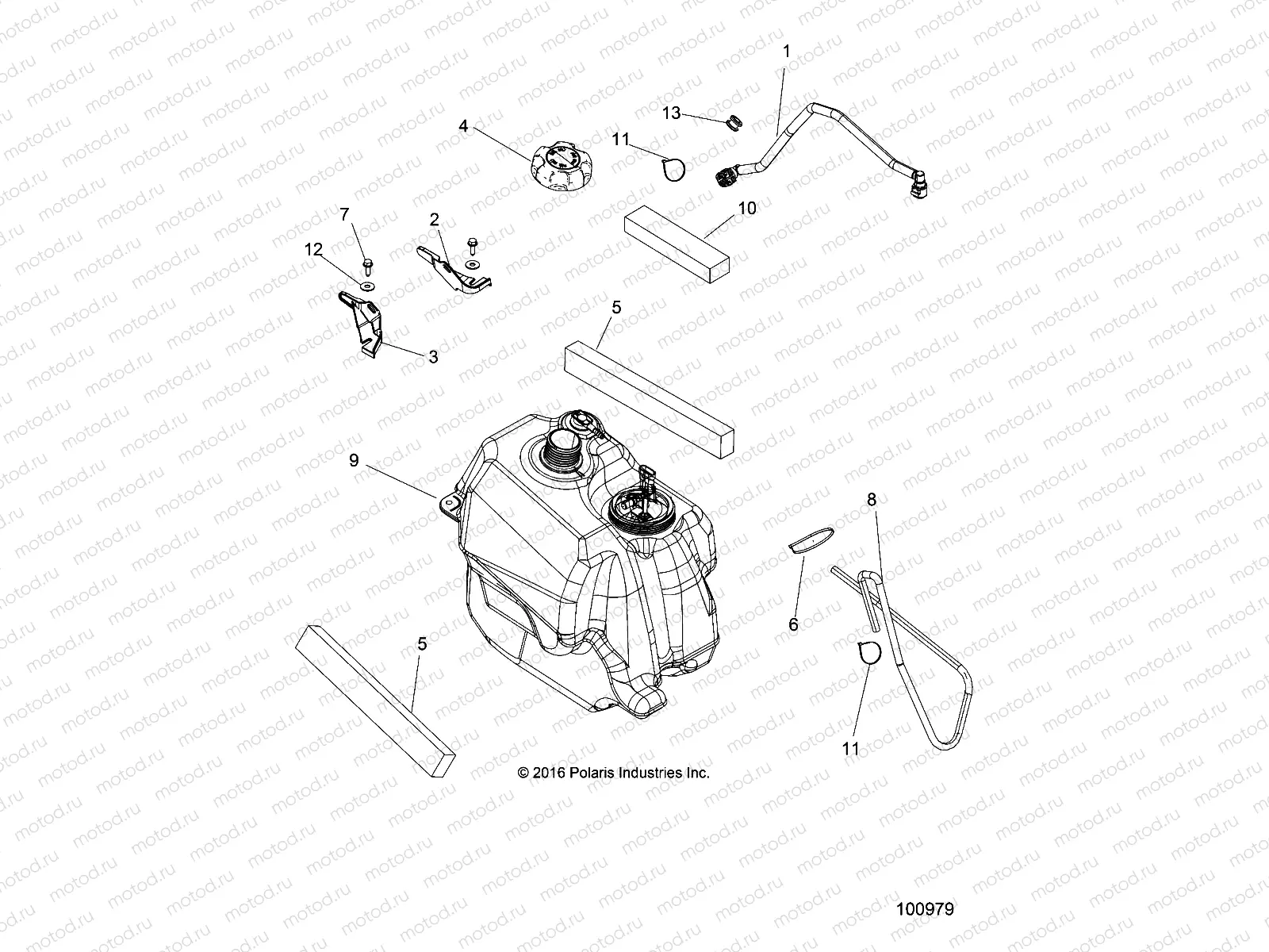 BODY | BODY, FUEL TANK ASM. - A17SDE57N2/A57N2 (100979)