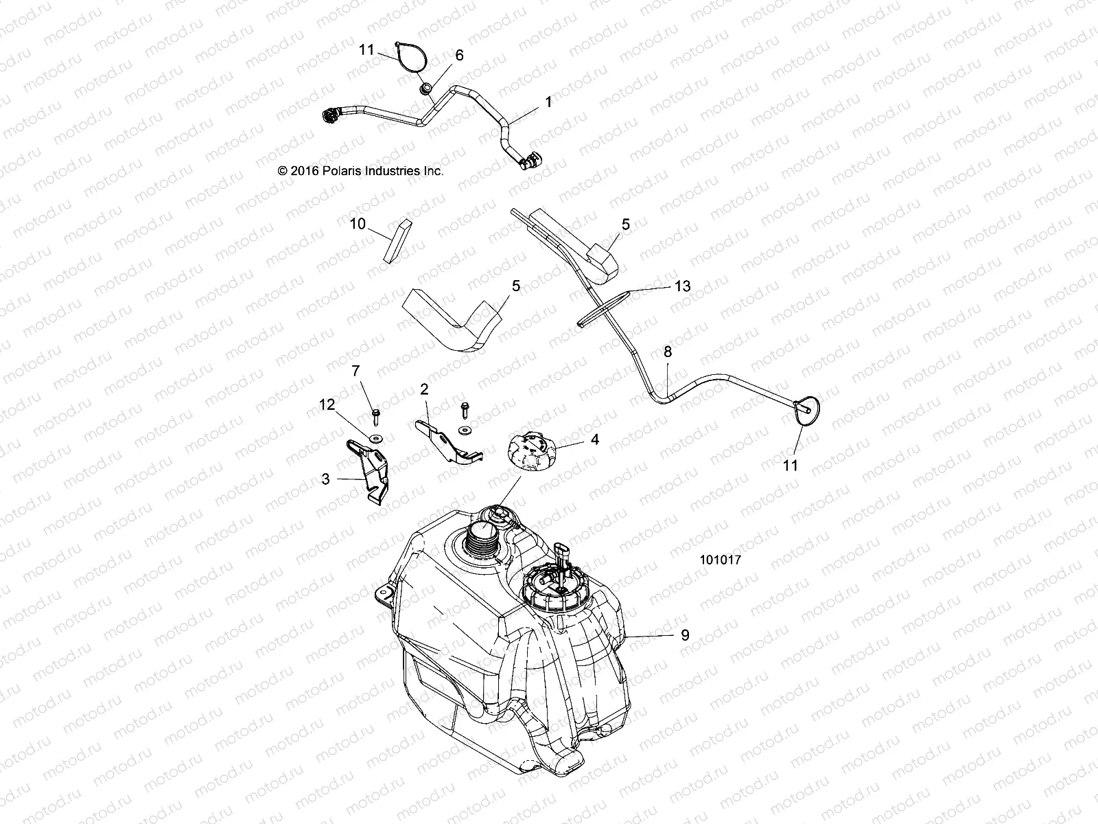 BODY | BODY, FUEL TANK ASM. - A17SDS57C2/E2 (101017)