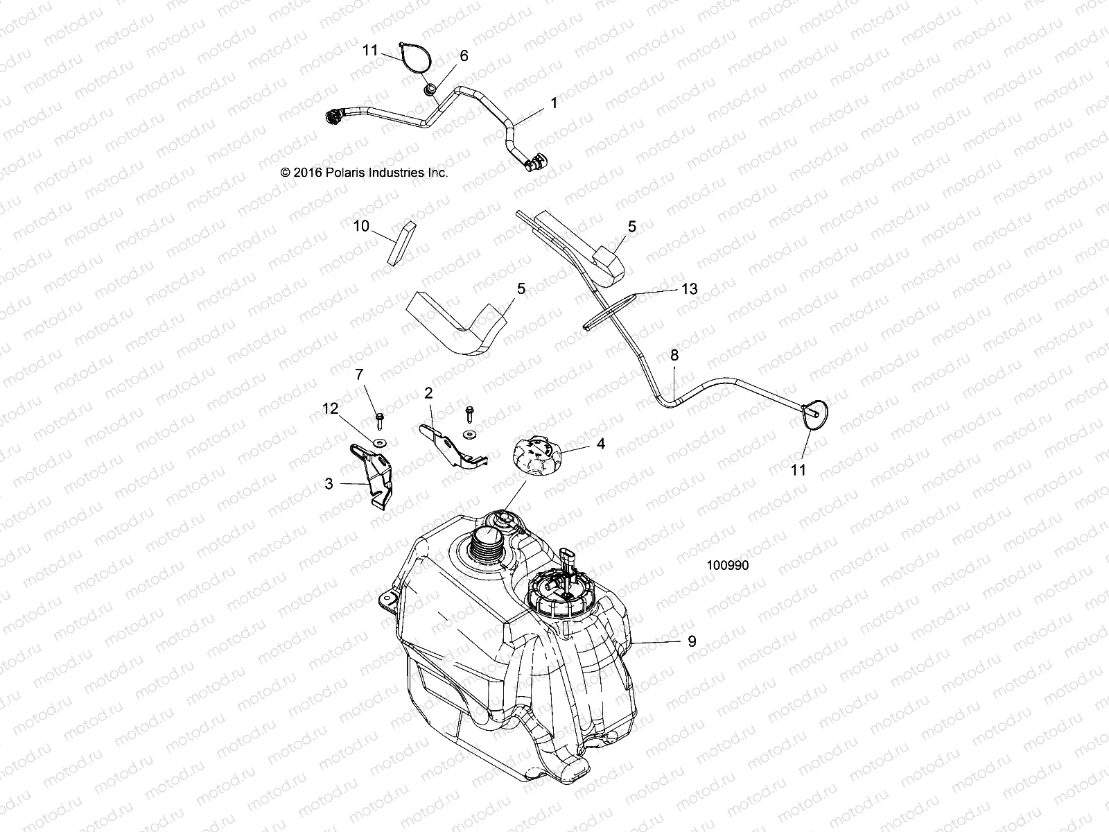 BODY | BODY, FUEL TANK ASM. - A17SUH57N5 (100990)