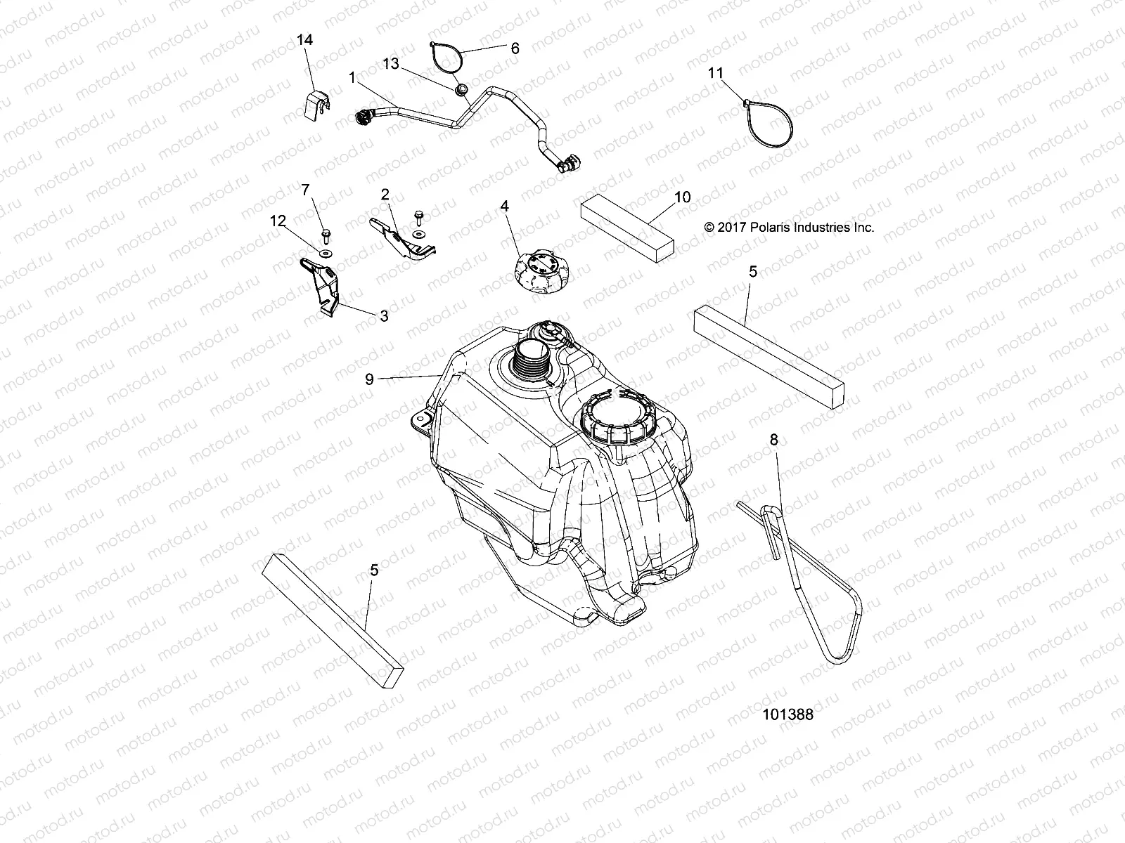 BODY | BODY, FUEL TANK ASM. - A18S6S57C1/CL